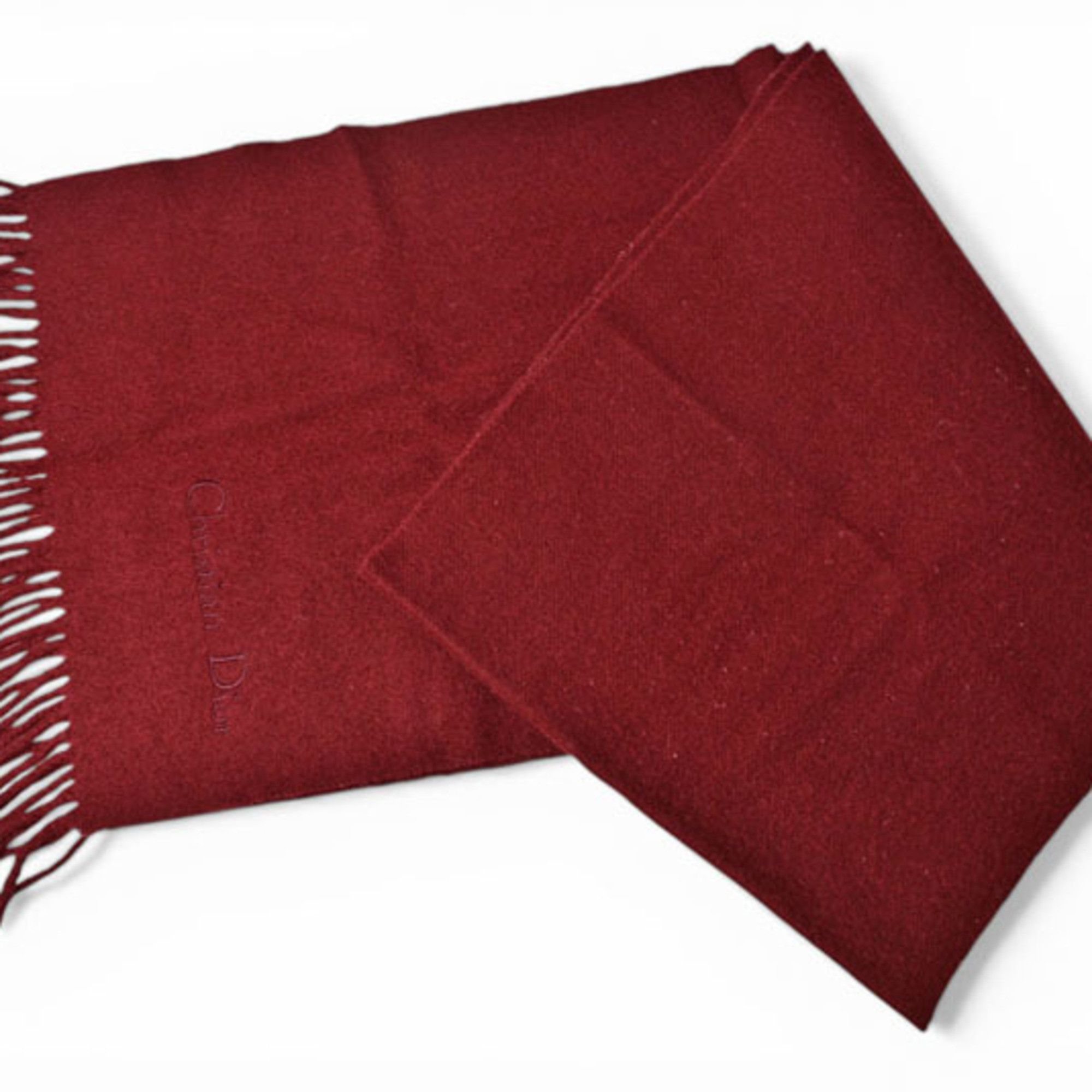 Dior Christian Dior Scarf, Winter Wool, Wine Size ONE SIZE - 2 Thumbnail