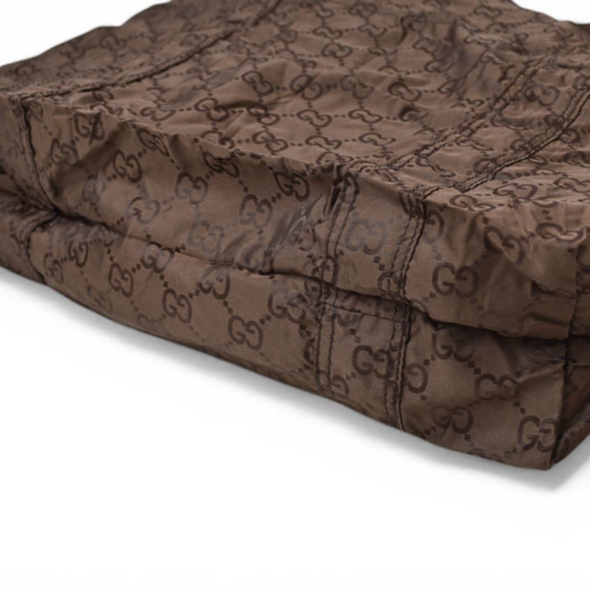 Gucci Gucci bag, GUCCI GG nylon, teddy bear design, storage compartment, nylon pattern, brown, 223669 Size ONE SIZE - 11 Thumbnail