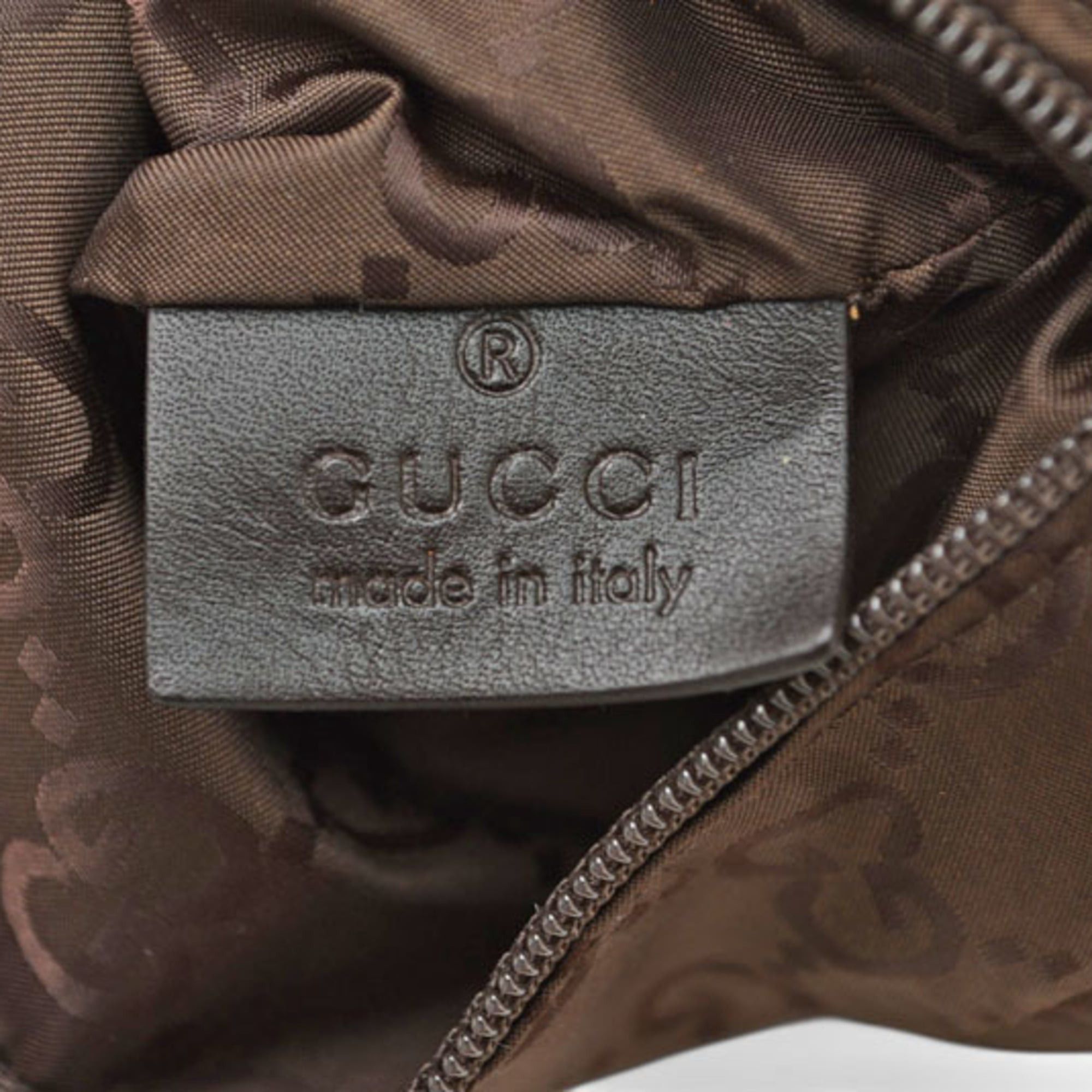 Gucci Gucci bag, GUCCI GG nylon, teddy bear design, storage compartment, nylon pattern, brown, 223669 Size ONE SIZE - 6 Thumbnail