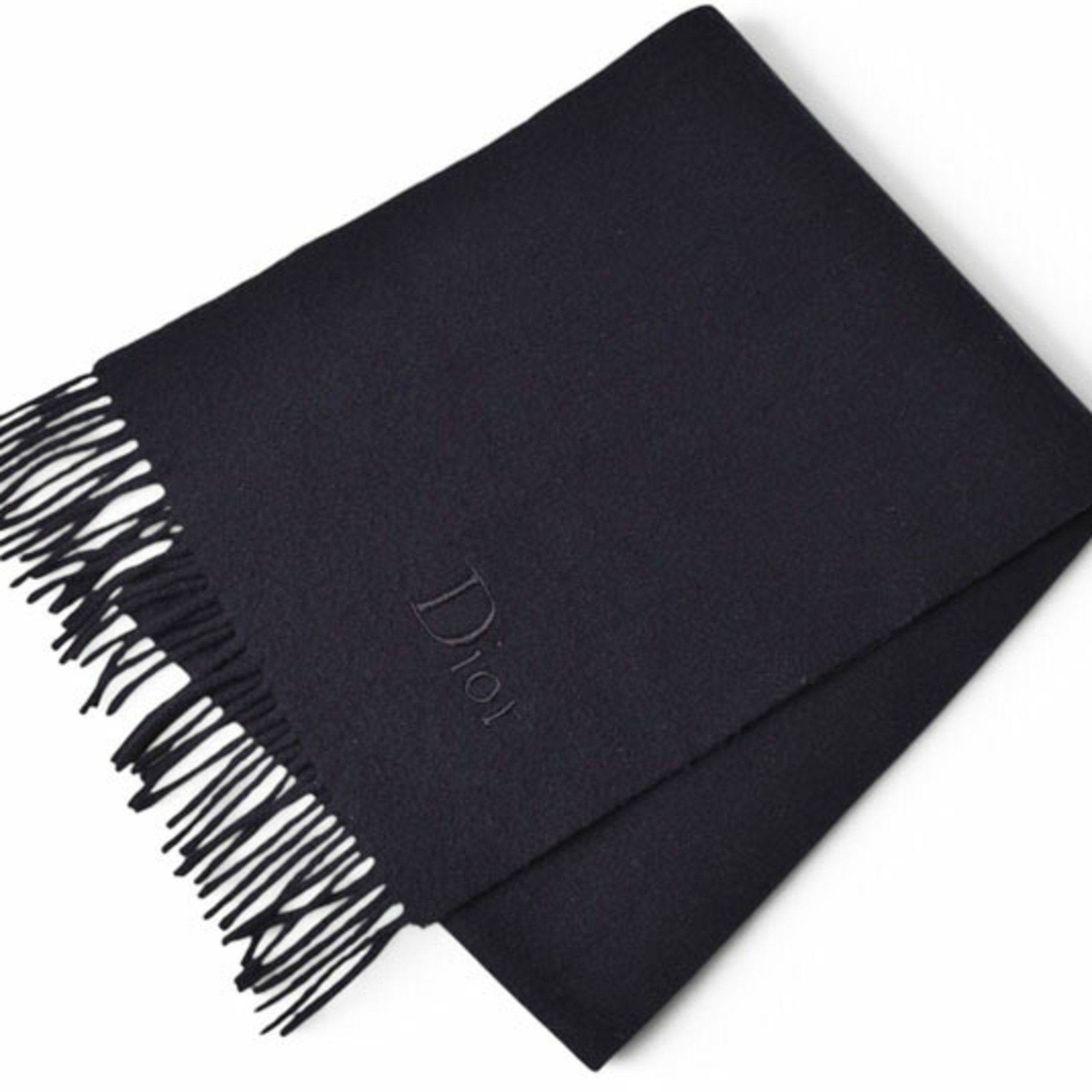 Dior Christian Dior Scarf, Winter Wool, Black Size ONE SIZE - 2 Thumbnail