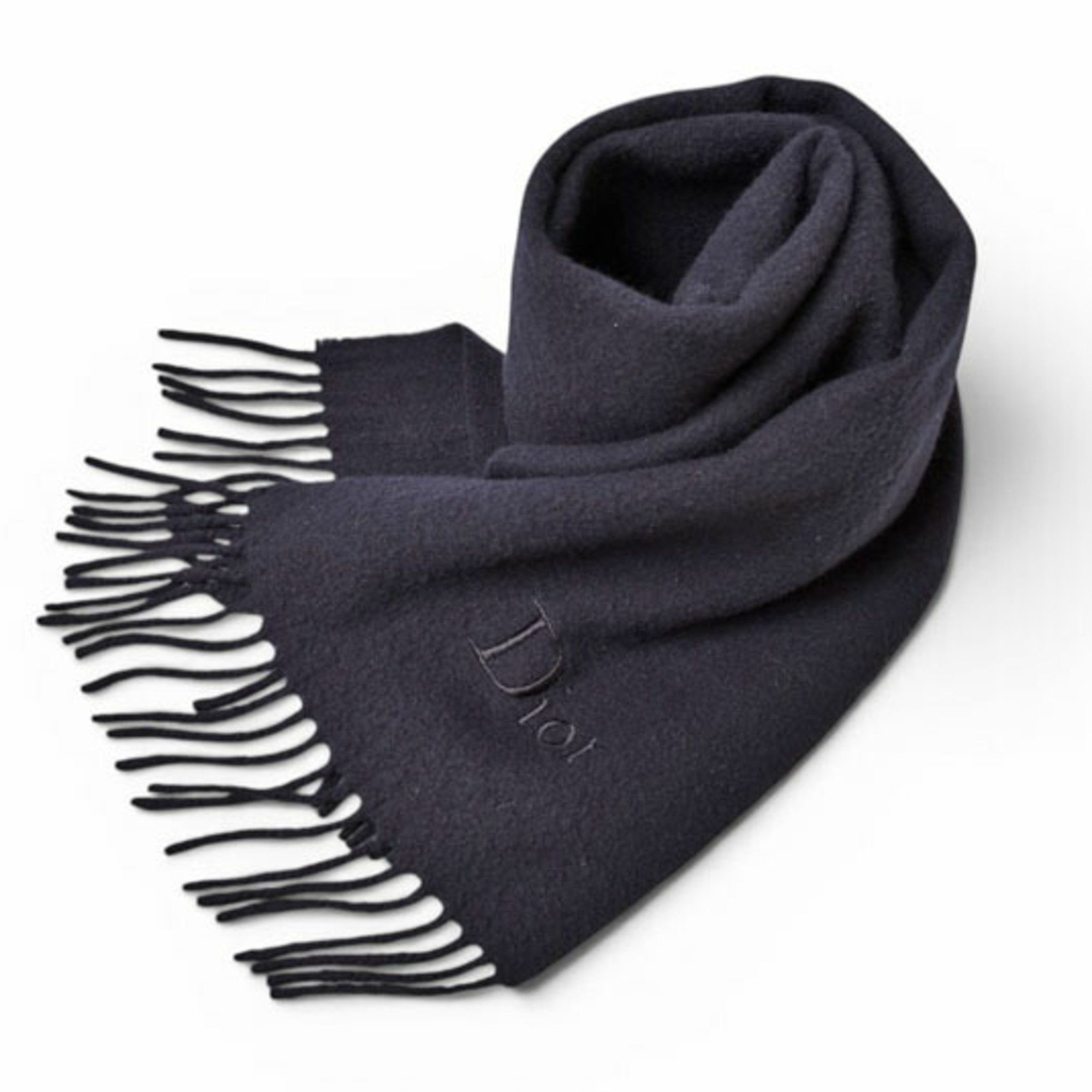 Dior Christian Dior Scarf, Winter Wool, Black Size ONE SIZE - 5 Thumbnail
