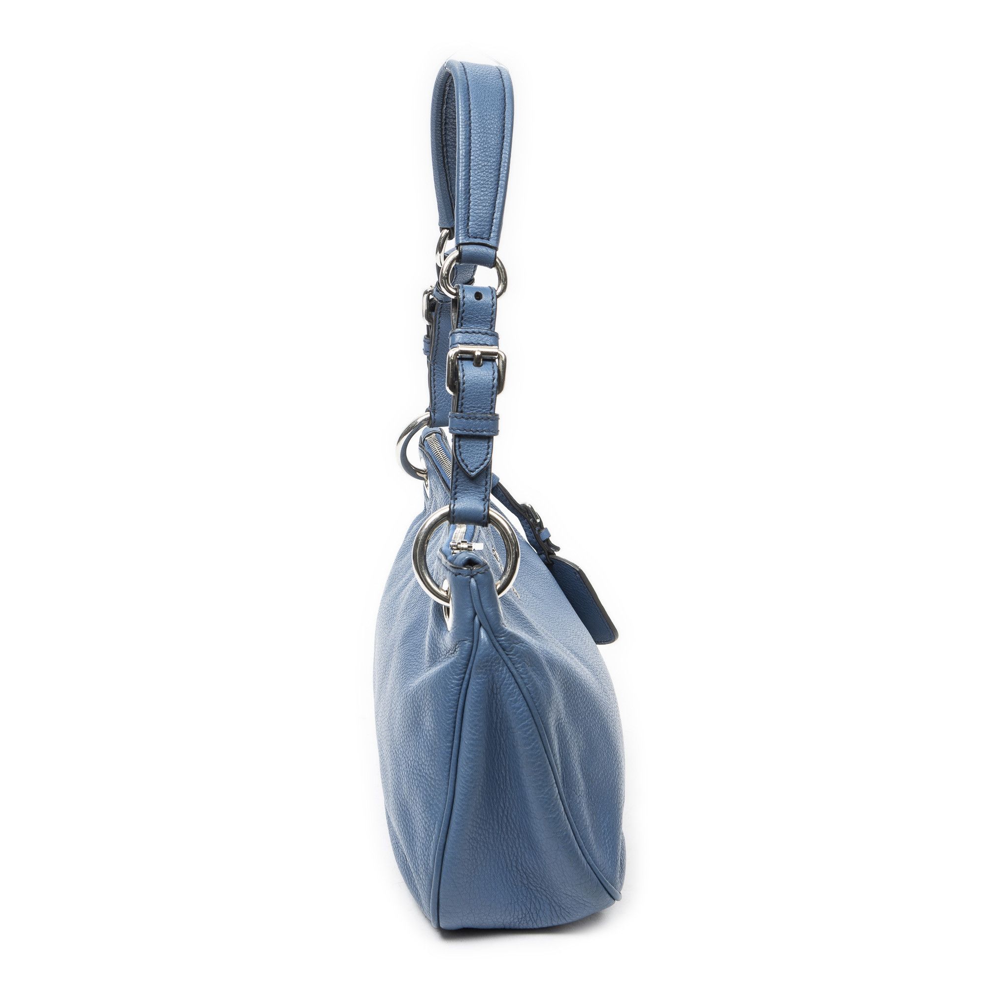 Prada Buckle Zip Hobo Size ONE SIZE - 4 Thumbnail