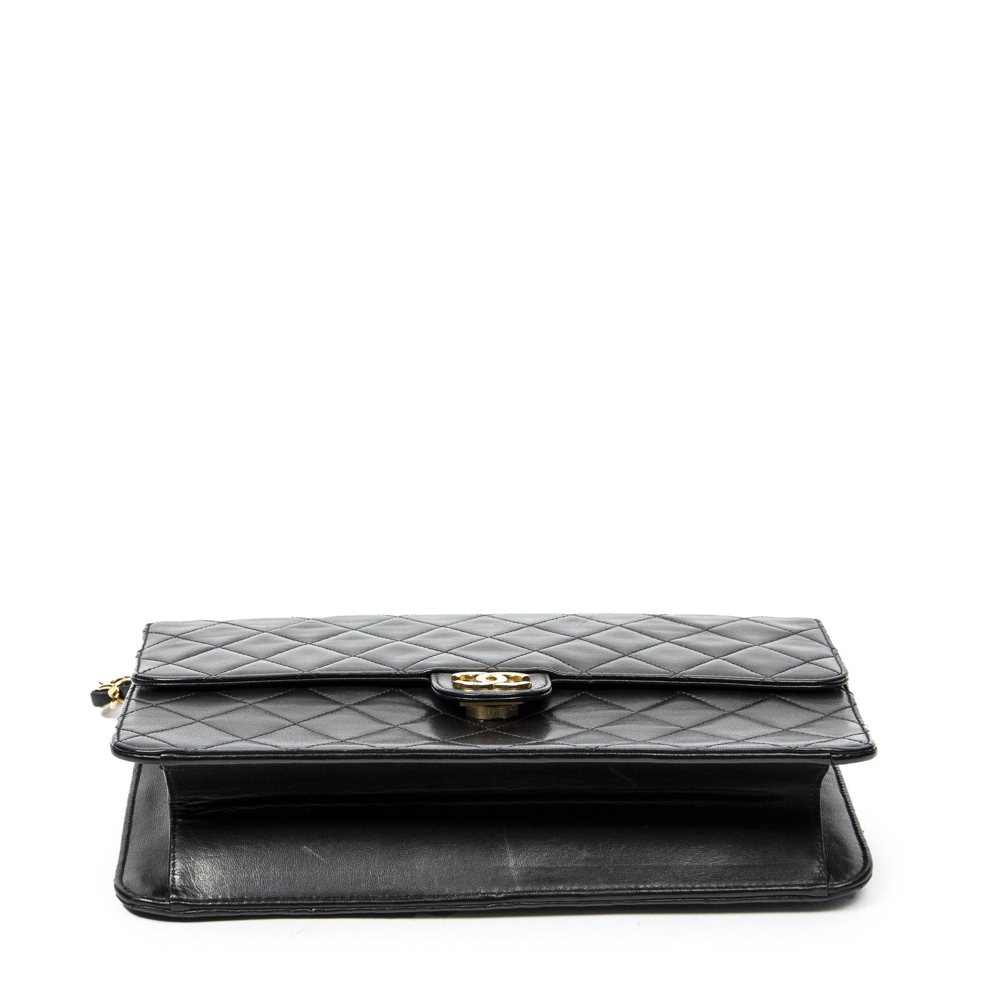 Chanel Vintage Push Lock Straight Flap Size ONE SIZE - 6 Thumbnail