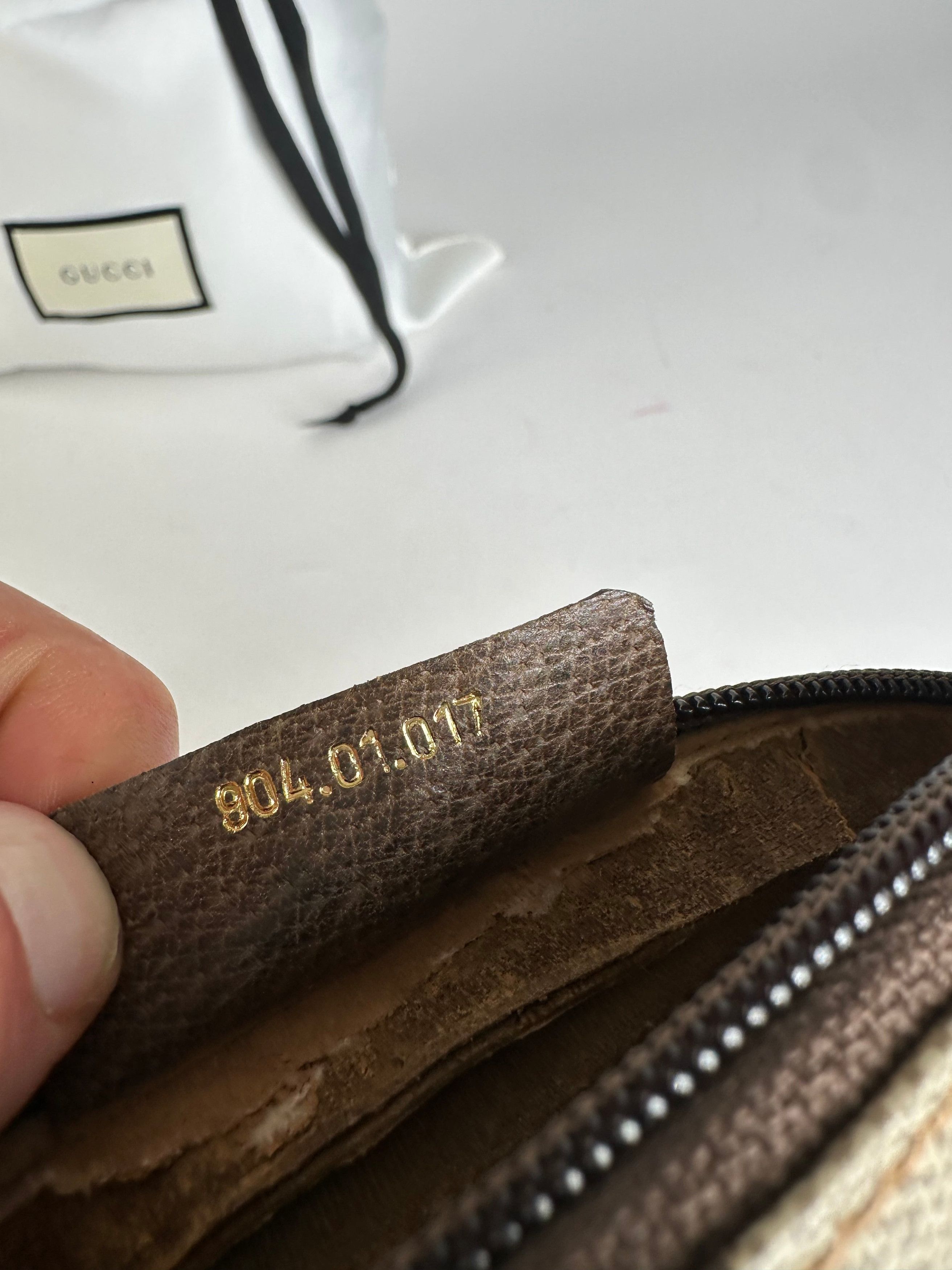 Gucci Vintage GG Supreme Canvas Mini Pouch Beige Brown Size ONE SIZE - 5 Thumbnail