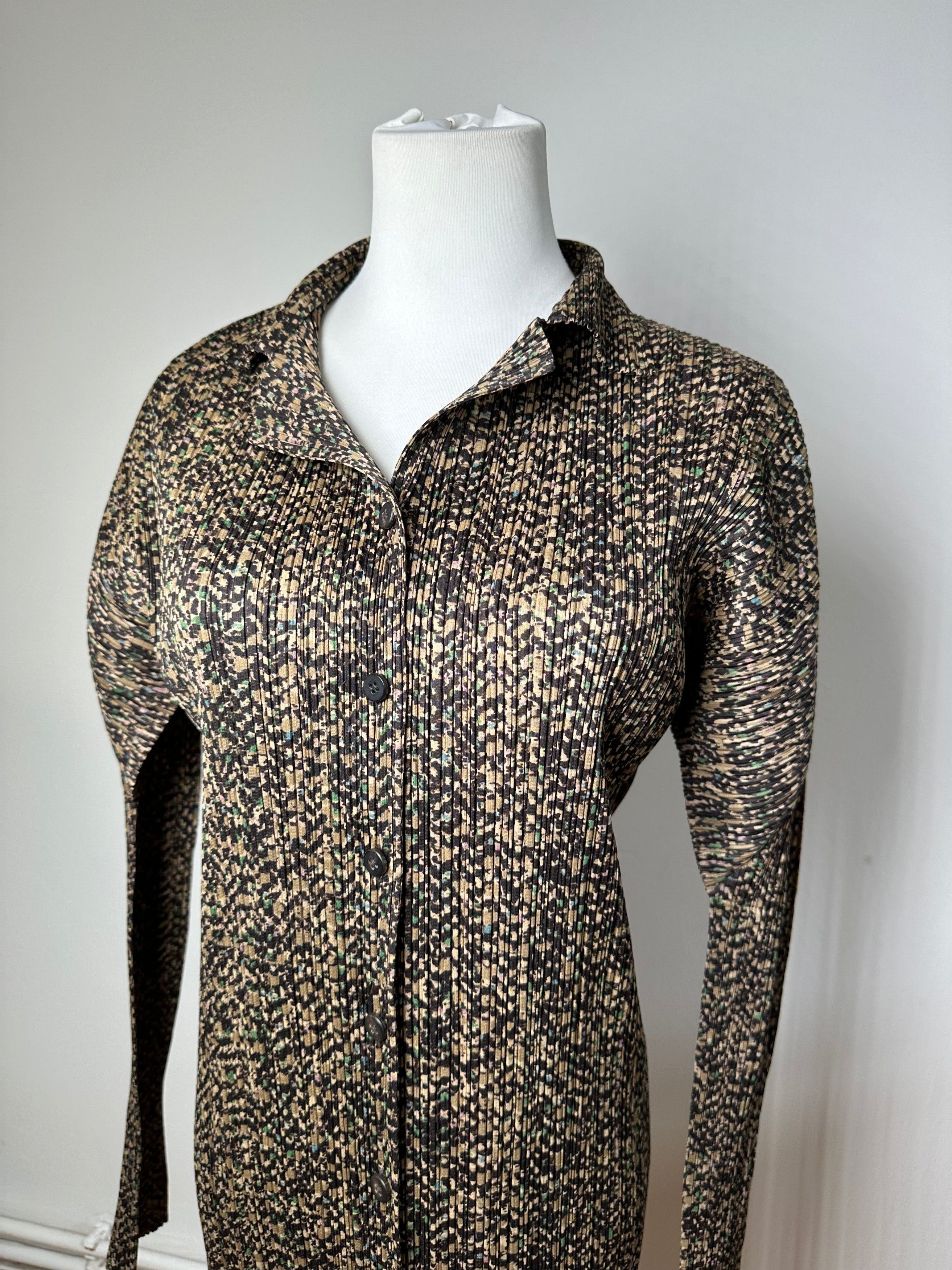 Issey Miyake Vintage Pleats Please Plissé Long Shirt Multicolour M Size M / US 6-8 / IT 42-44 - 11 Thumbnail