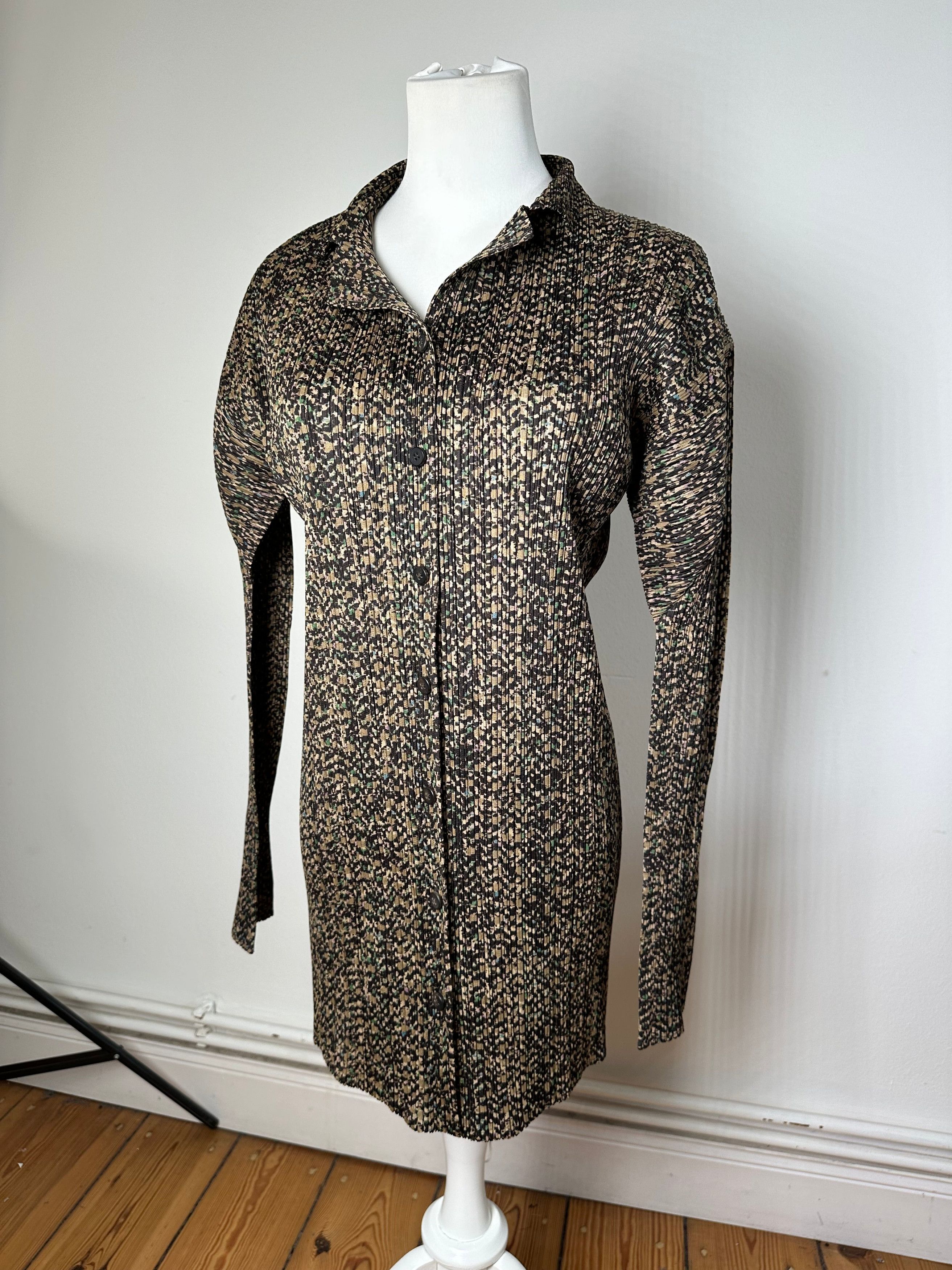 Issey Miyake Vintage Pleats Please Plissé Long Shirt Multicolour M Size M / US 6-8 / IT 42-44 - 4 Thumbnail