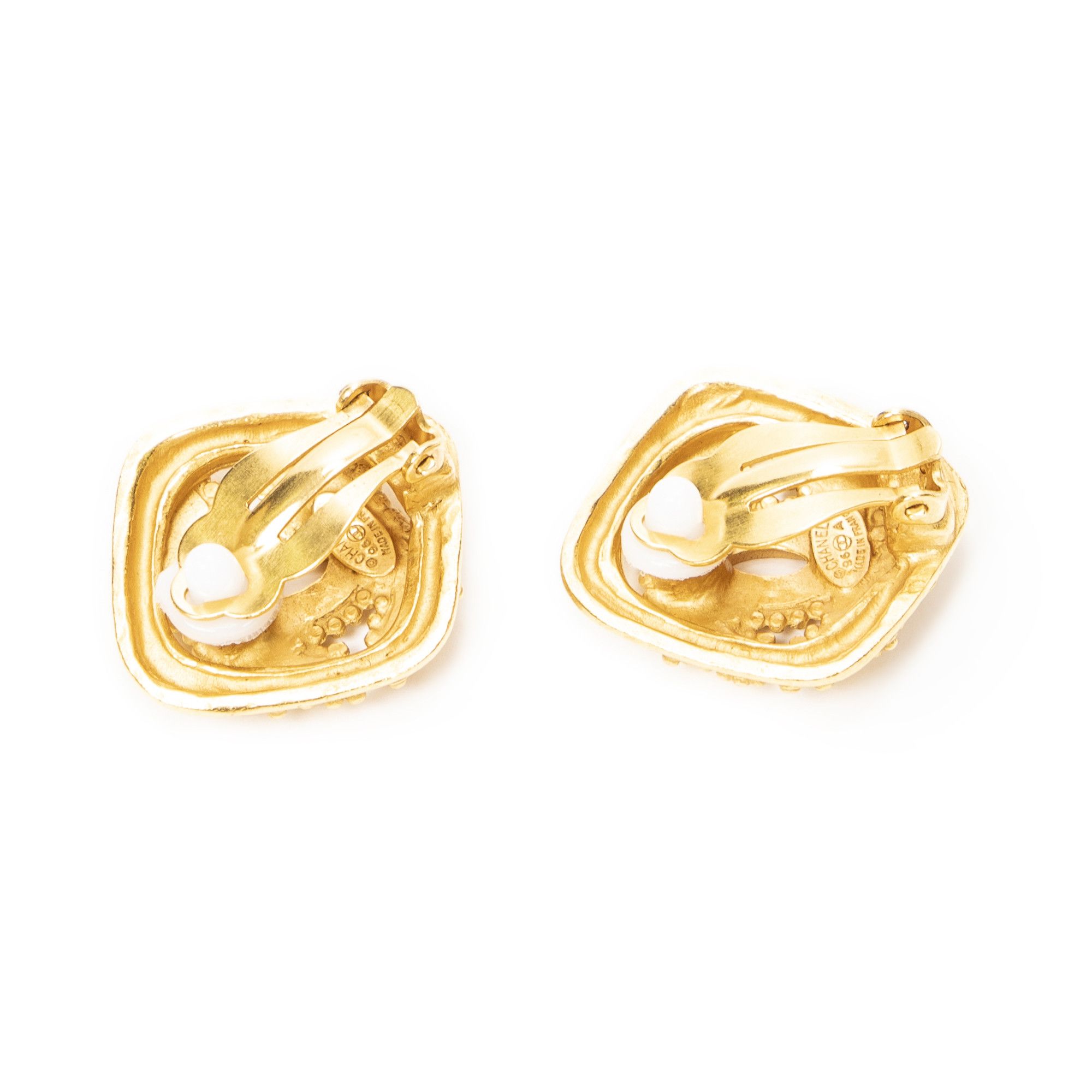 Chanel CC Diamond Clip On Earrings Size ONE SIZE - 2 Thumbnail