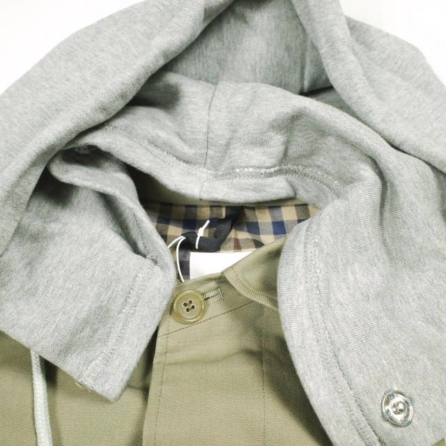Other Other un/unbient Wool Cotton Gabardine Coat Textile Outerwear UNACT0819 DUTY FREE for USA Size ONE SIZE - 5 Thumbnail