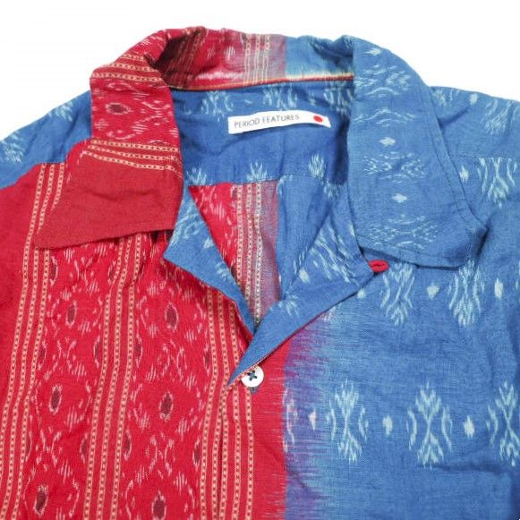 Other Other PERIOD FEATURES Indian Cotton Patchwork Shirt Textile Tops PF-DK-004 DUTY FREE for USA Size ONE SIZE - 4 Thumbnail