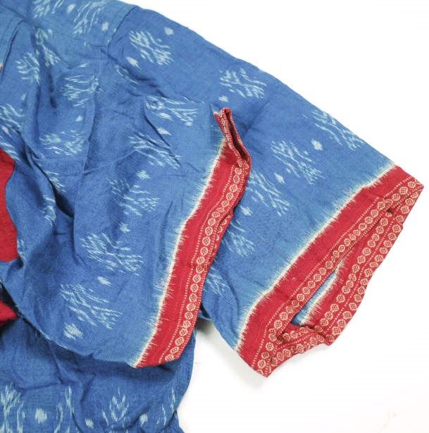 Other Other PERIOD FEATURES Indian Cotton Patchwork Shirt Textile Tops PF-DK-004 DUTY FREE for USA Size ONE SIZE - 5 Thumbnail