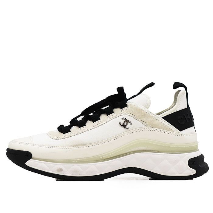 Chanel Chanel Chanel Leather Rubber Sneakers Leather Shoes G35618 DUTY FREE for USA Size ONE SIZE - 4 Thumbnail