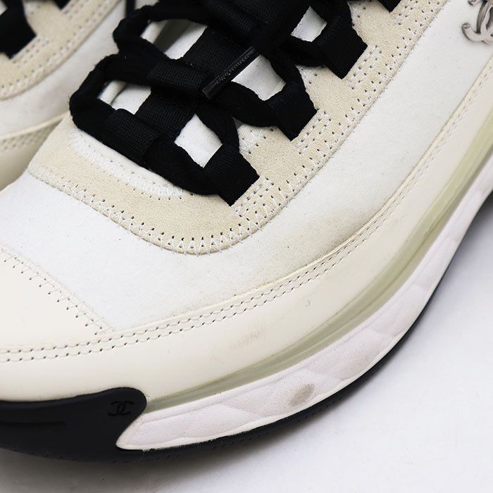 Chanel Chanel Chanel Leather Rubber Sneakers Leather Shoes G35618 DUTY FREE for USA Size ONE SIZE - 3 Thumbnail