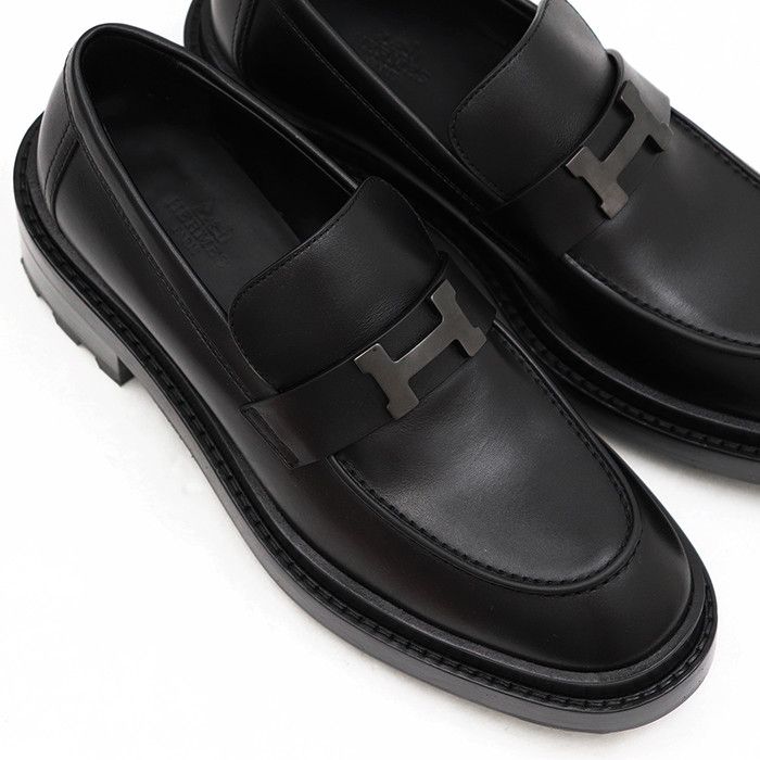 Hermes Hermes Hermes H Moccasin Leather Loafers Leather Shoes DUTY FREE for USA Size ONE SIZE - 12 Thumbnail