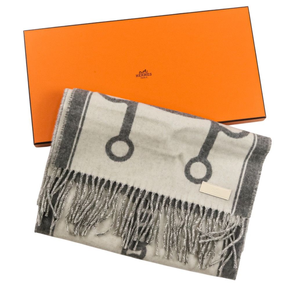 Hermes Hermes Hermes Mors Cashmere Scarf Textile Scarf DUTY FREE for USA Size ONE SIZE - 14 Thumbnail