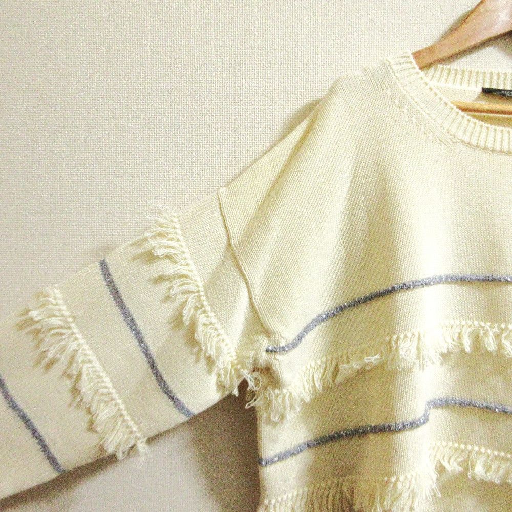 Max Mara MaxMara Weekend Max Mara Fringe Knit Sweater Textile Tops DUTY FREE for USA Size ONE SIZE - 4 Thumbnail