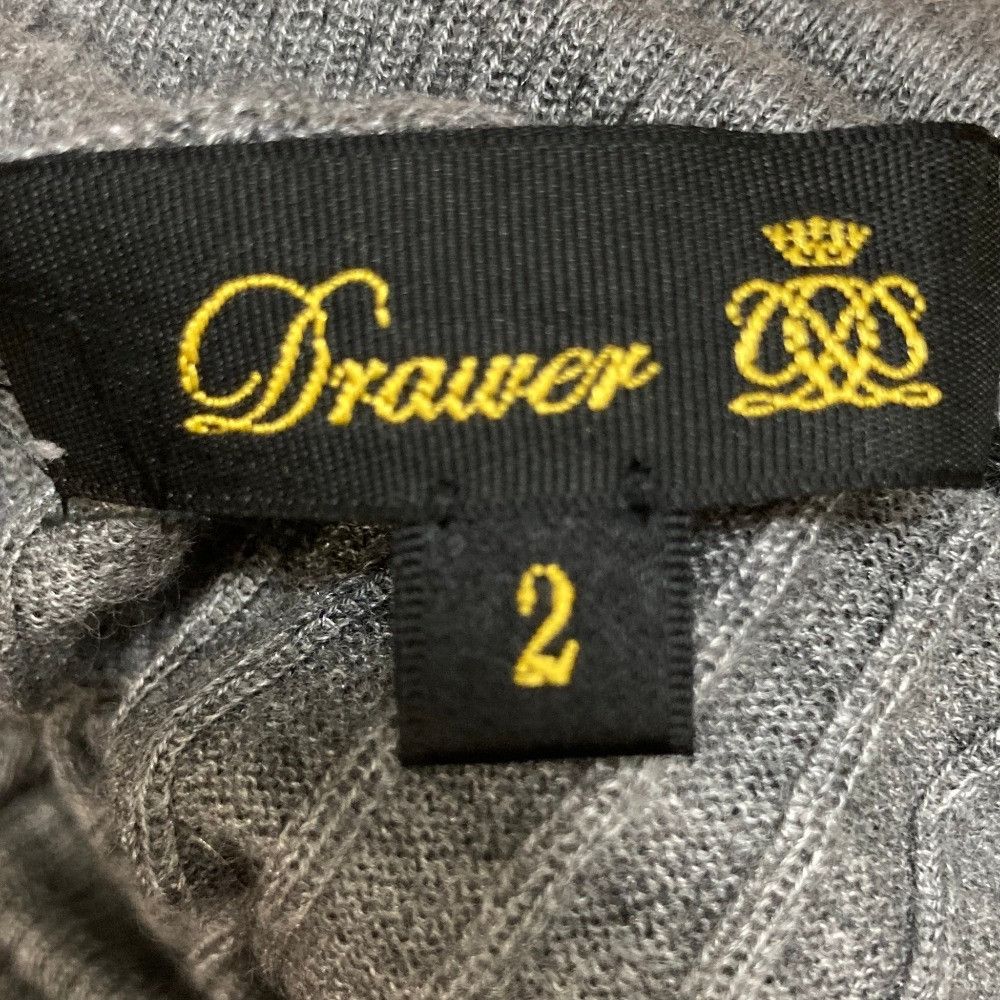 Other Other Drawer Cashmere Silk Ribbed Turtleneck Knit Textile Tops 6513-106-0582 DUTY FREE for USA Size ONE SIZE - 5 Thumbnail