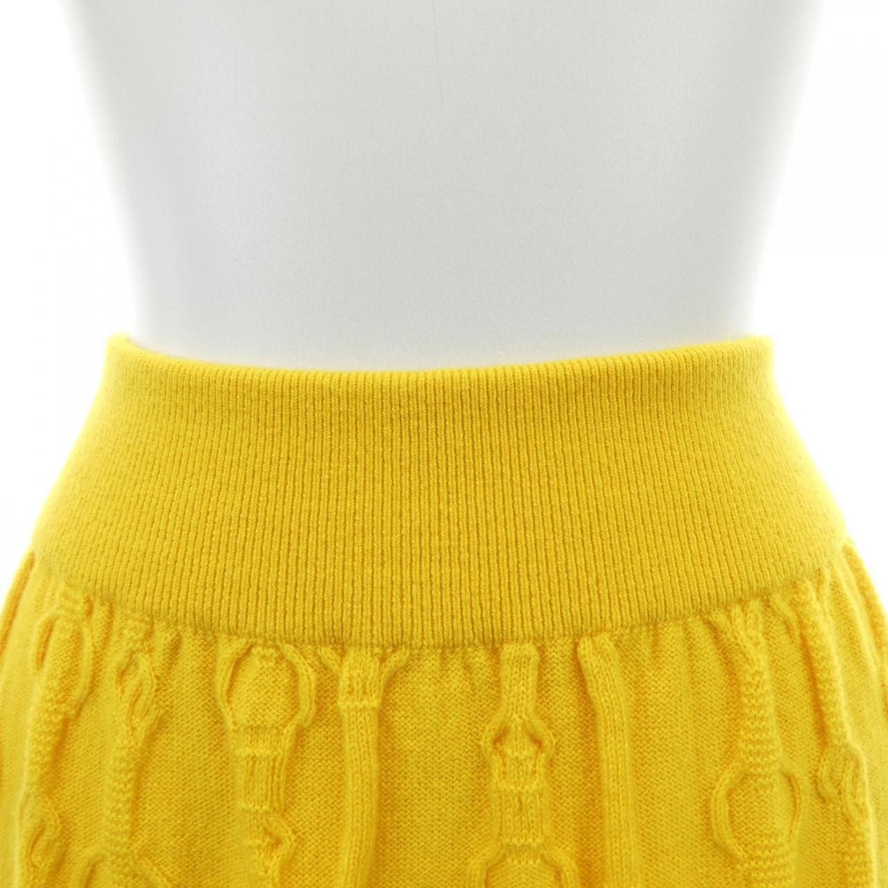 Hermes Hermes Hermes 57-7707 Cashmere Skirt Textile Skirts DUTY FREE for USA Size ONE SIZE - 5 Thumbnail
