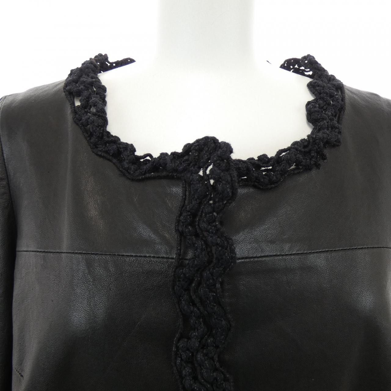Chanel Chanel Chanel P35591C00082 Lambskin Jacket Leather Outerwear P35591C00082 09A DUTY FREE for USA Size ONE SIZE - 5 Thumbnail