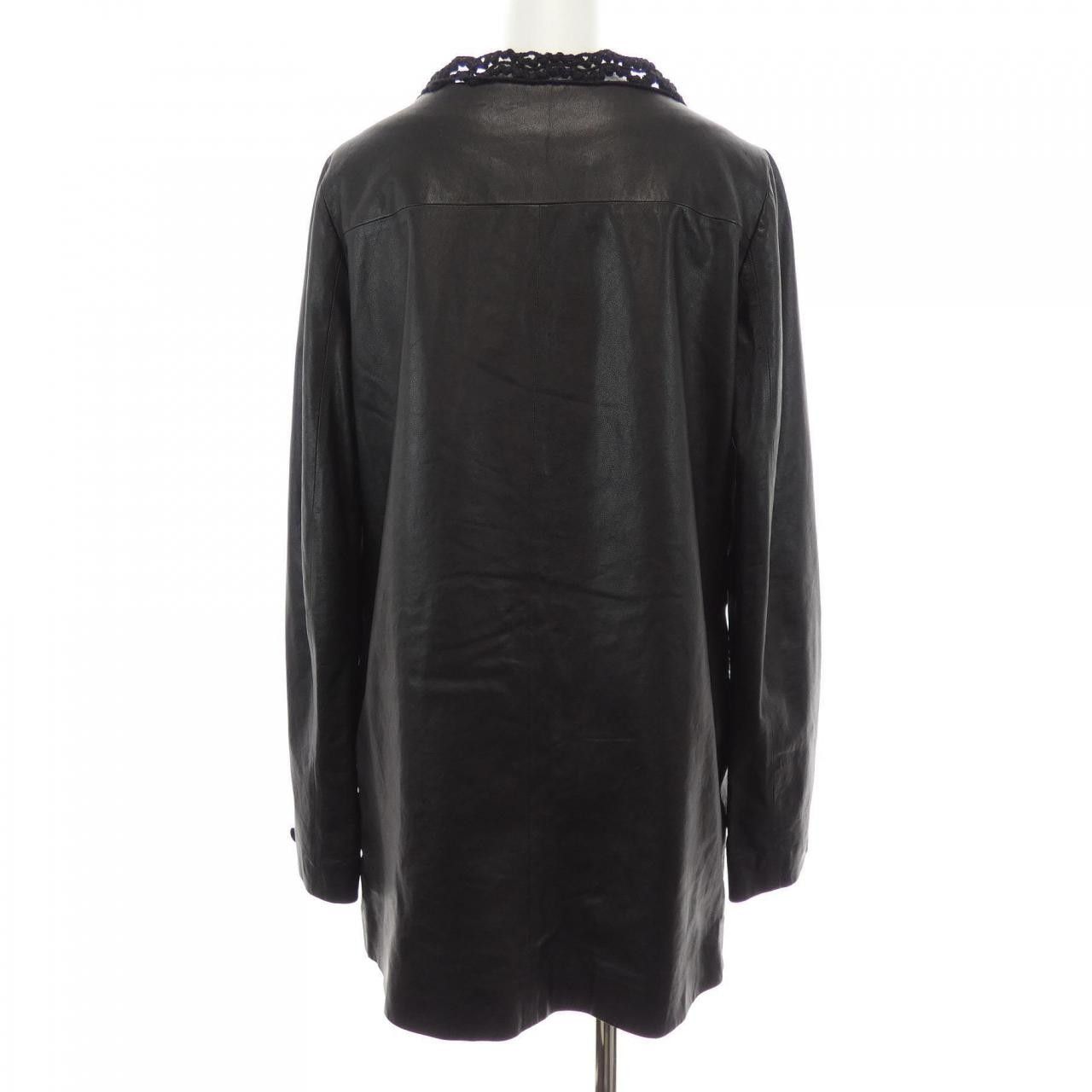 Chanel Chanel Chanel P35591C00082 Lambskin Jacket Leather Outerwear P35591C00082 09A DUTY FREE for USA Size ONE SIZE - 2 Thumbnail