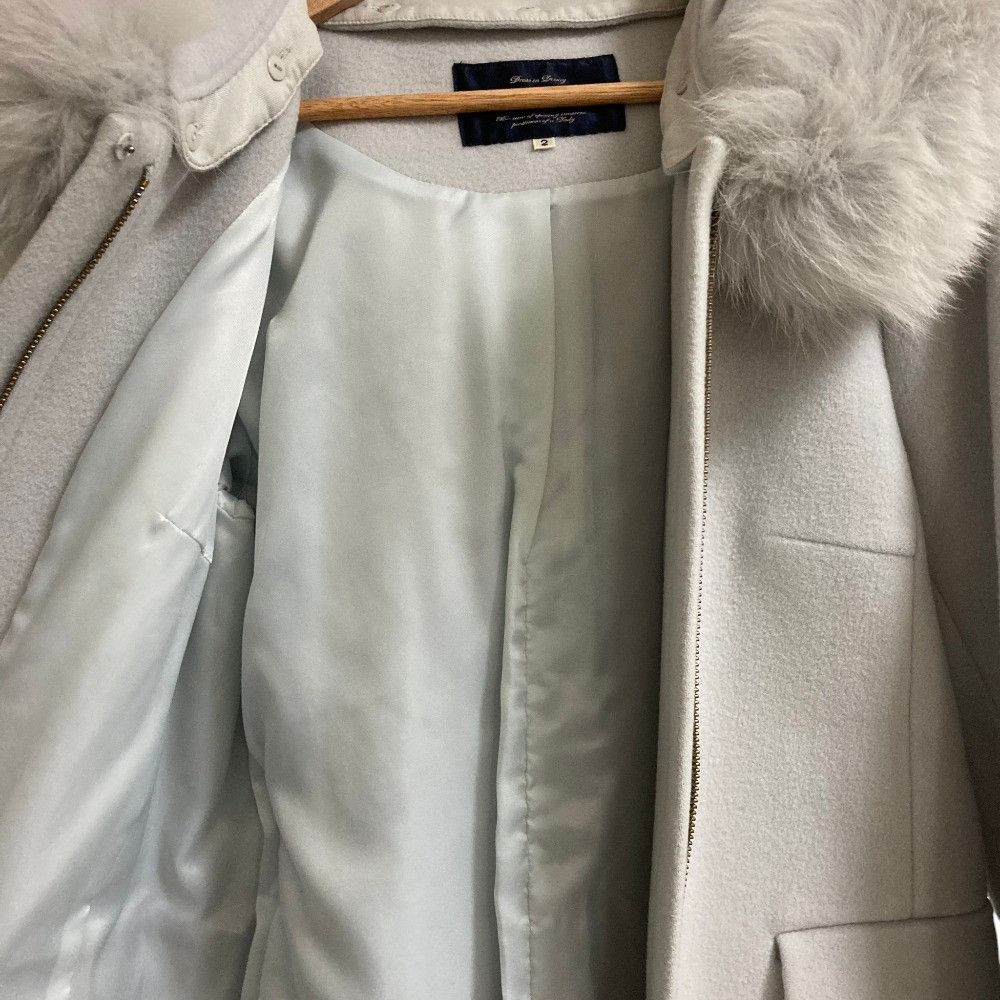 Other Other JUSGLITTY Wool Coat Textile Outerwear 48425710 DUTY FREE for USA Size ONE SIZE - 3 Thumbnail