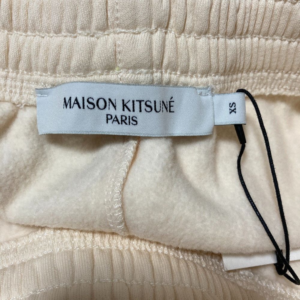 Maison Kitsune Maison Kitsune Maison Kitsune Ribbed Cotton Sweatpants Textile Pants IM01304KM0022 DUTY FREE for USA Size ONE SIZE - 5 Thumbnail