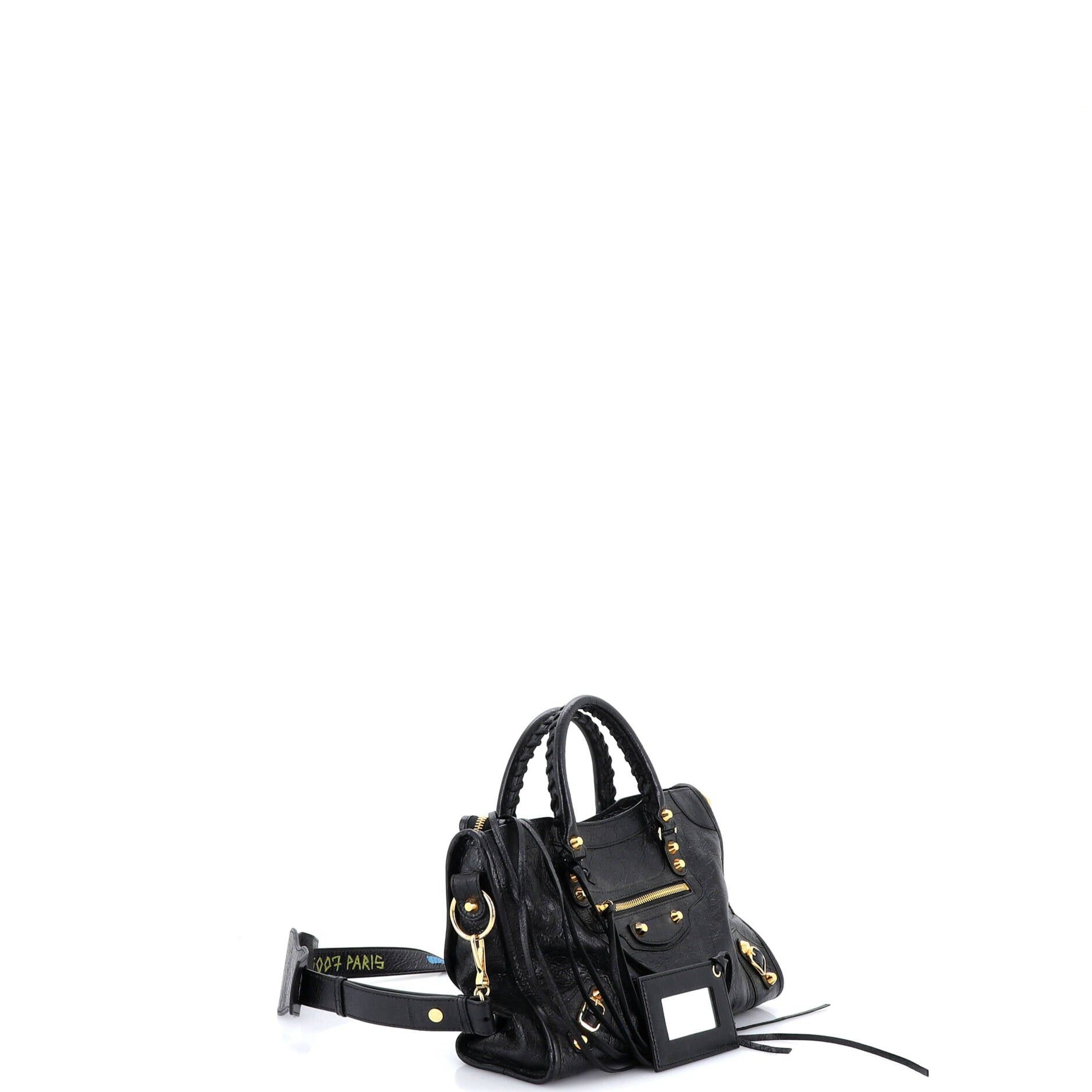 Balenciaga Logo Strap City Classic Studs Bag Size ONE SIZE - 2 Thumbnail
