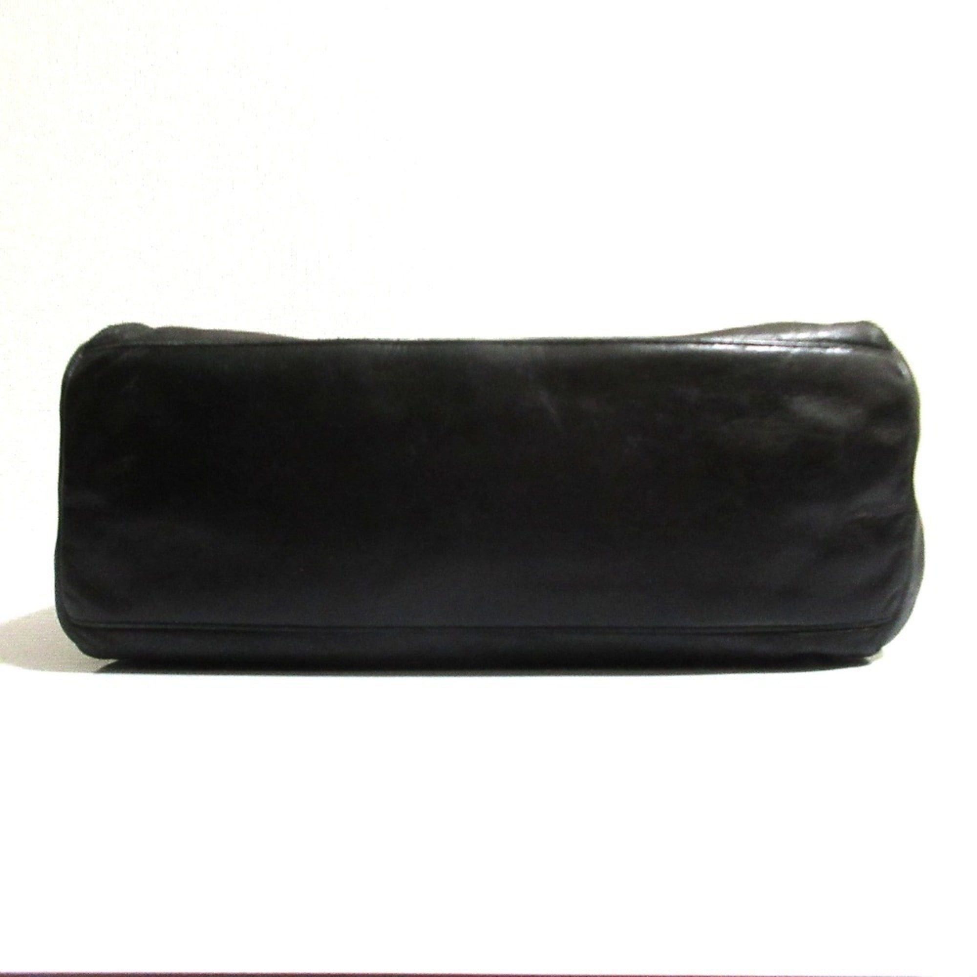 Prada Prada Nappa Leather Tote Bag Black Women's Size ONE SIZE - 4 Thumbnail