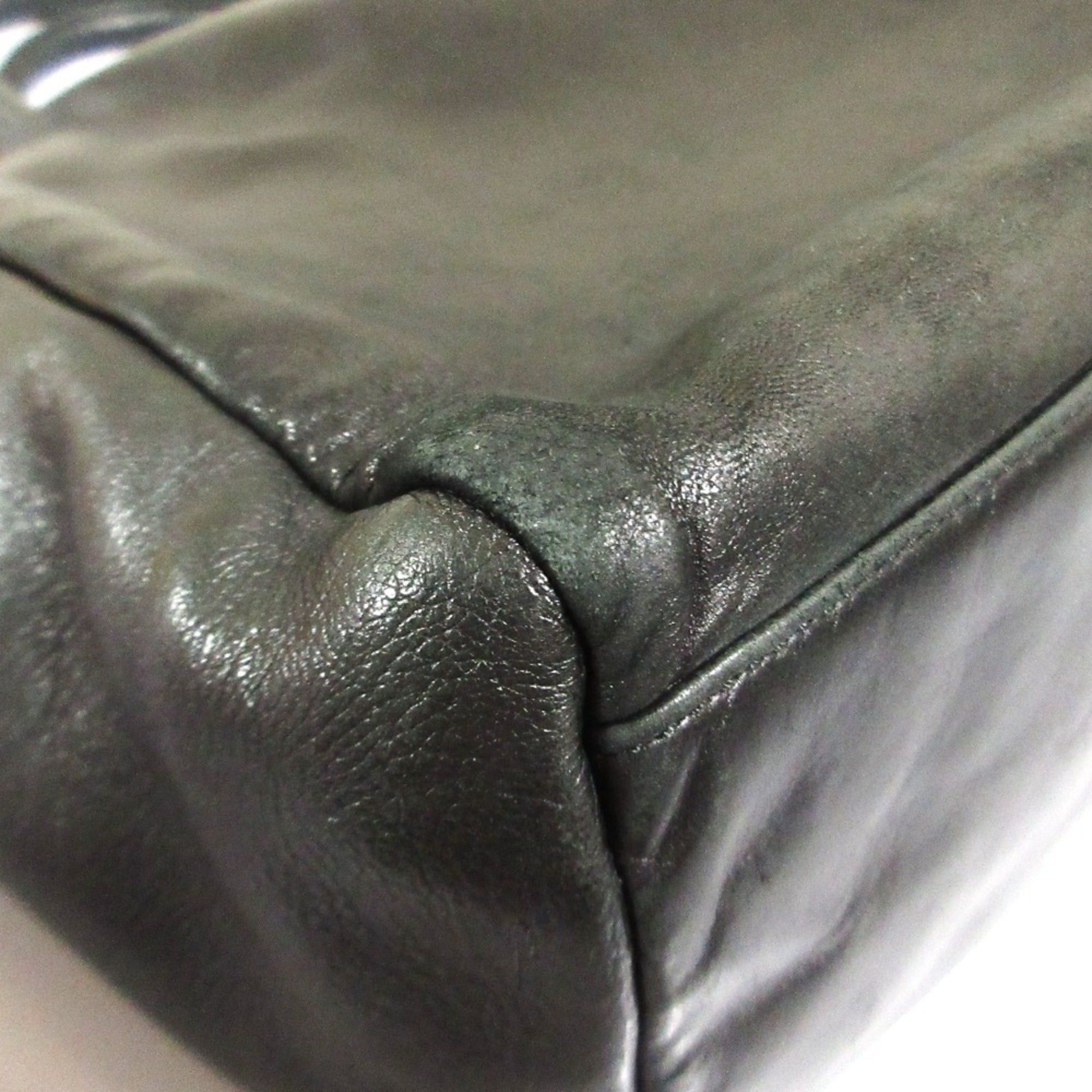 Prada Prada Nappa Leather Tote Bag Black Women's Size ONE SIZE - 13 Thumbnail
