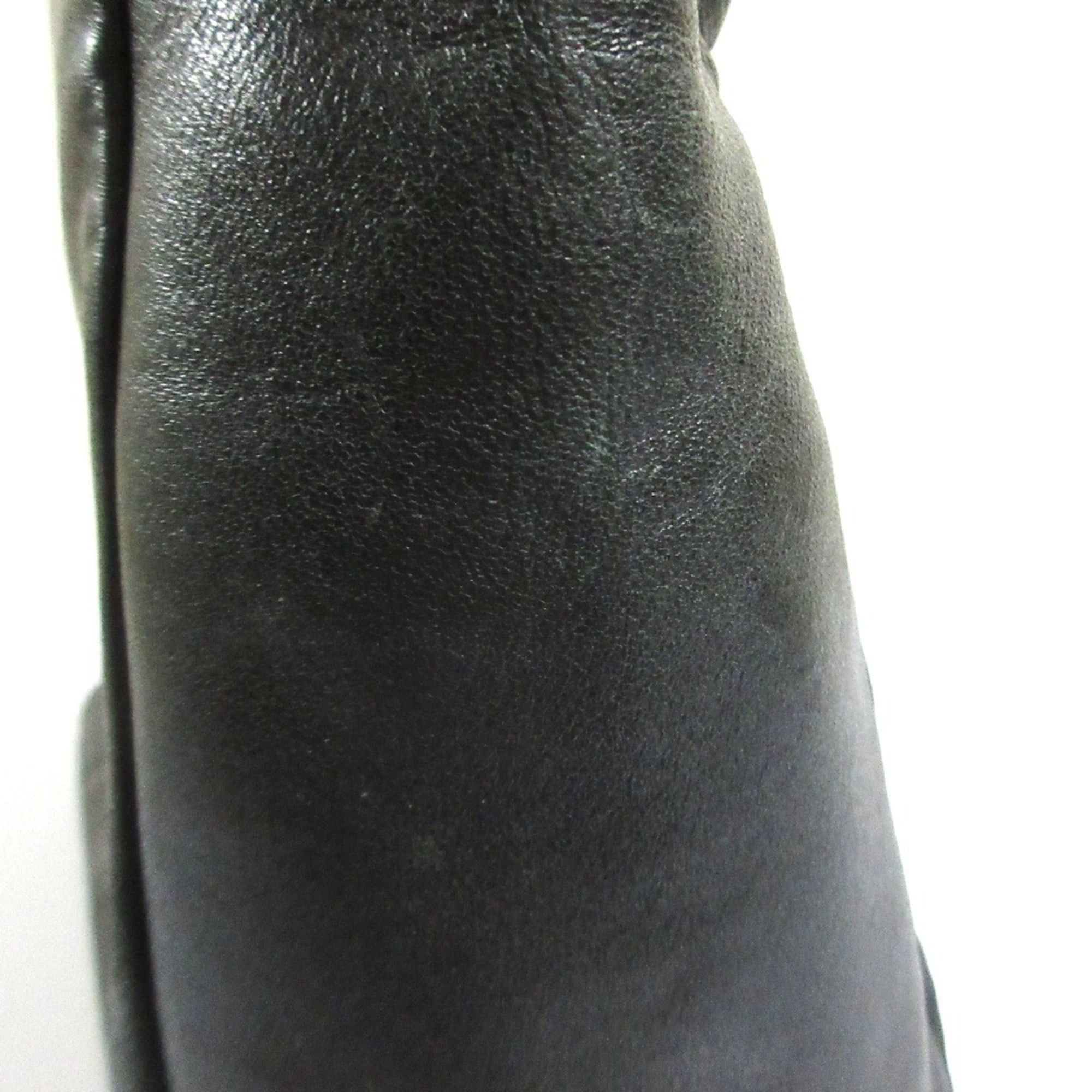 Prada Prada Nappa Leather Tote Bag Black Women's Size ONE SIZE - 16 Thumbnail