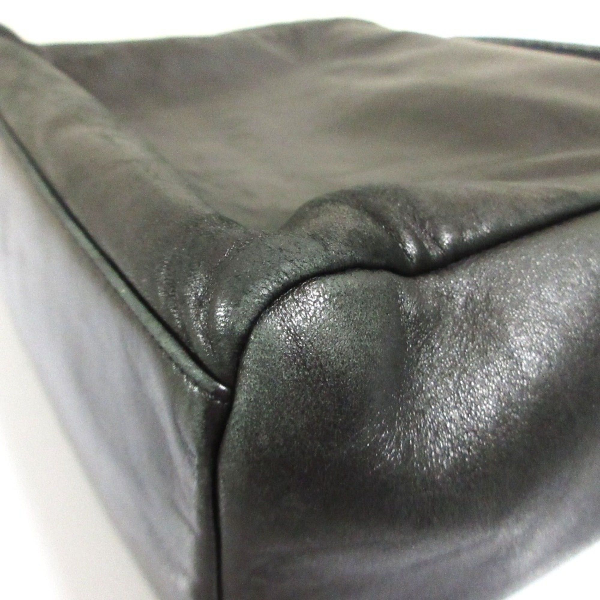 Prada Prada Nappa Leather Tote Bag Black Women's Size ONE SIZE - 14 Thumbnail