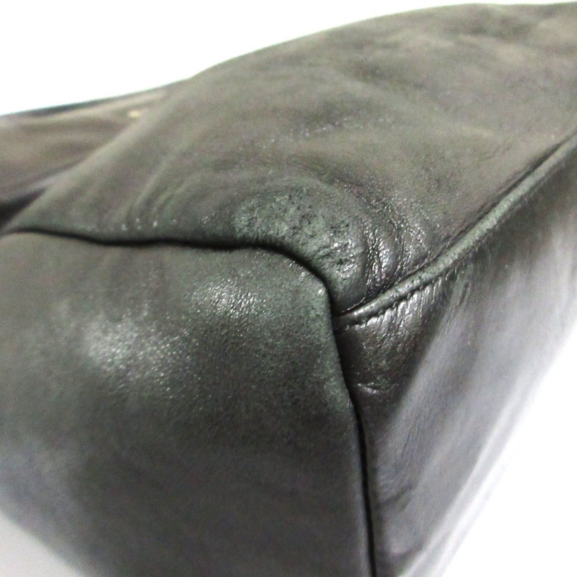 Prada Prada Nappa Leather Tote Bag Black Women's Size ONE SIZE - 11 Thumbnail