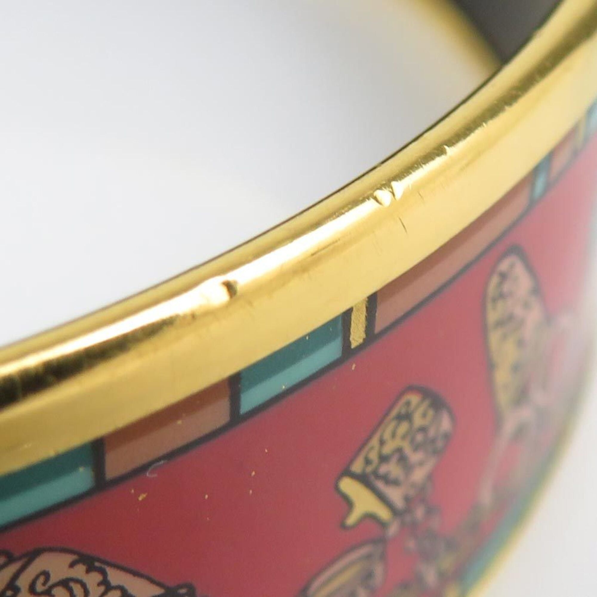 Hermes Hermes Bangle Bracelet Email Metal Enamel Gold Multicolor Women's Free Shipping e61792j Size ONE SIZE - 7 Thumbnail