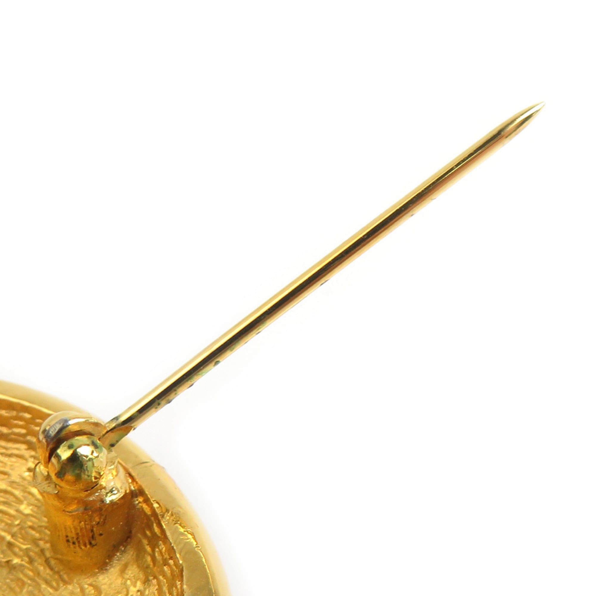 Chanel Chanel brooch, Coco Mark, metal, gold, women's, free shipping, e61787i Size ONE SIZE - 7 Thumbnail