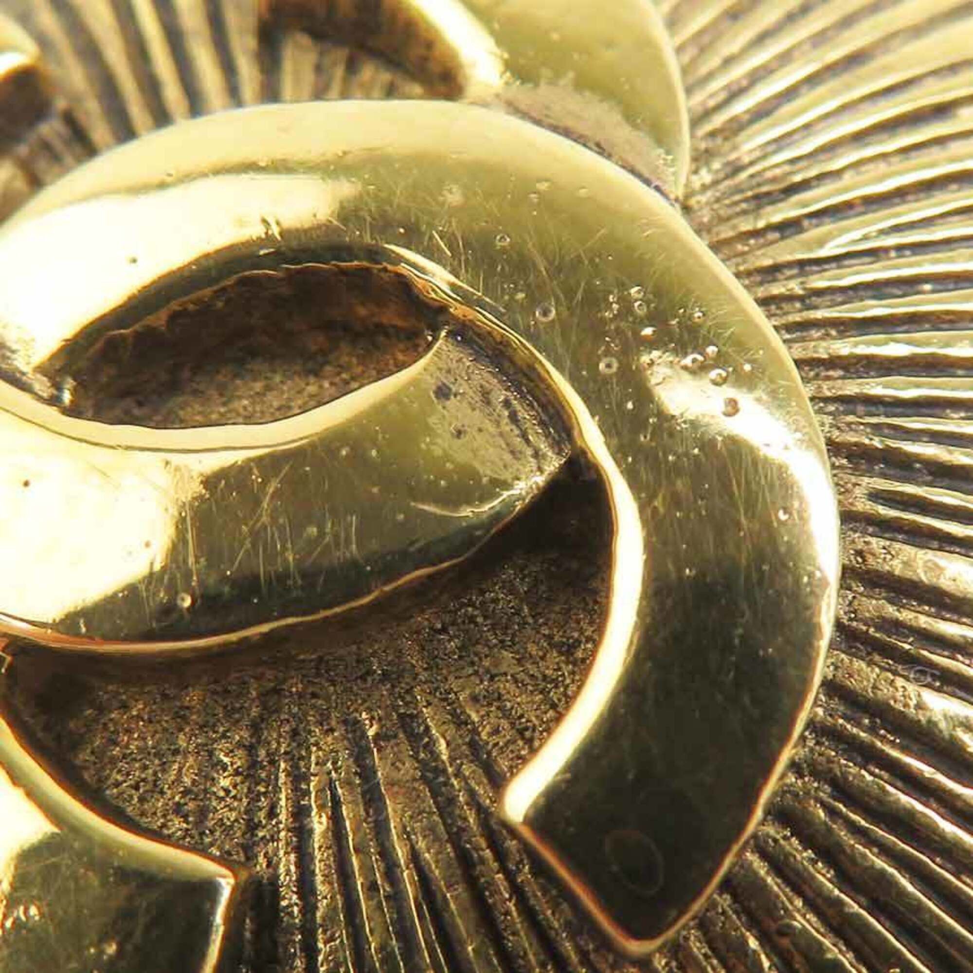 Chanel Chanel brooch, Coco Mark, metal, gold, women's, free shipping, e61787i Size ONE SIZE - 5 Thumbnail