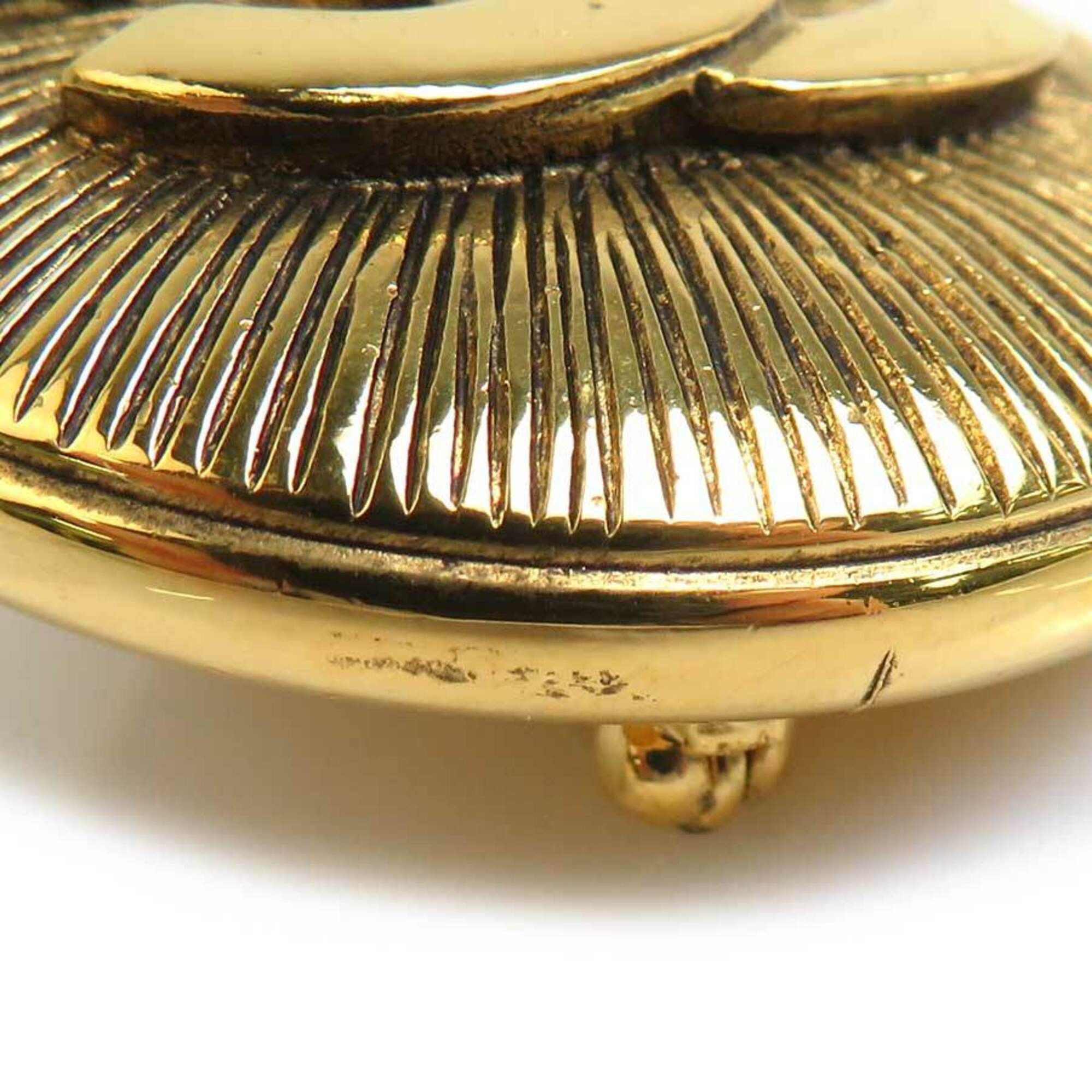 Chanel Chanel brooch, Coco Mark, metal, gold, women's, free shipping, e61787i Size ONE SIZE - 4 Thumbnail