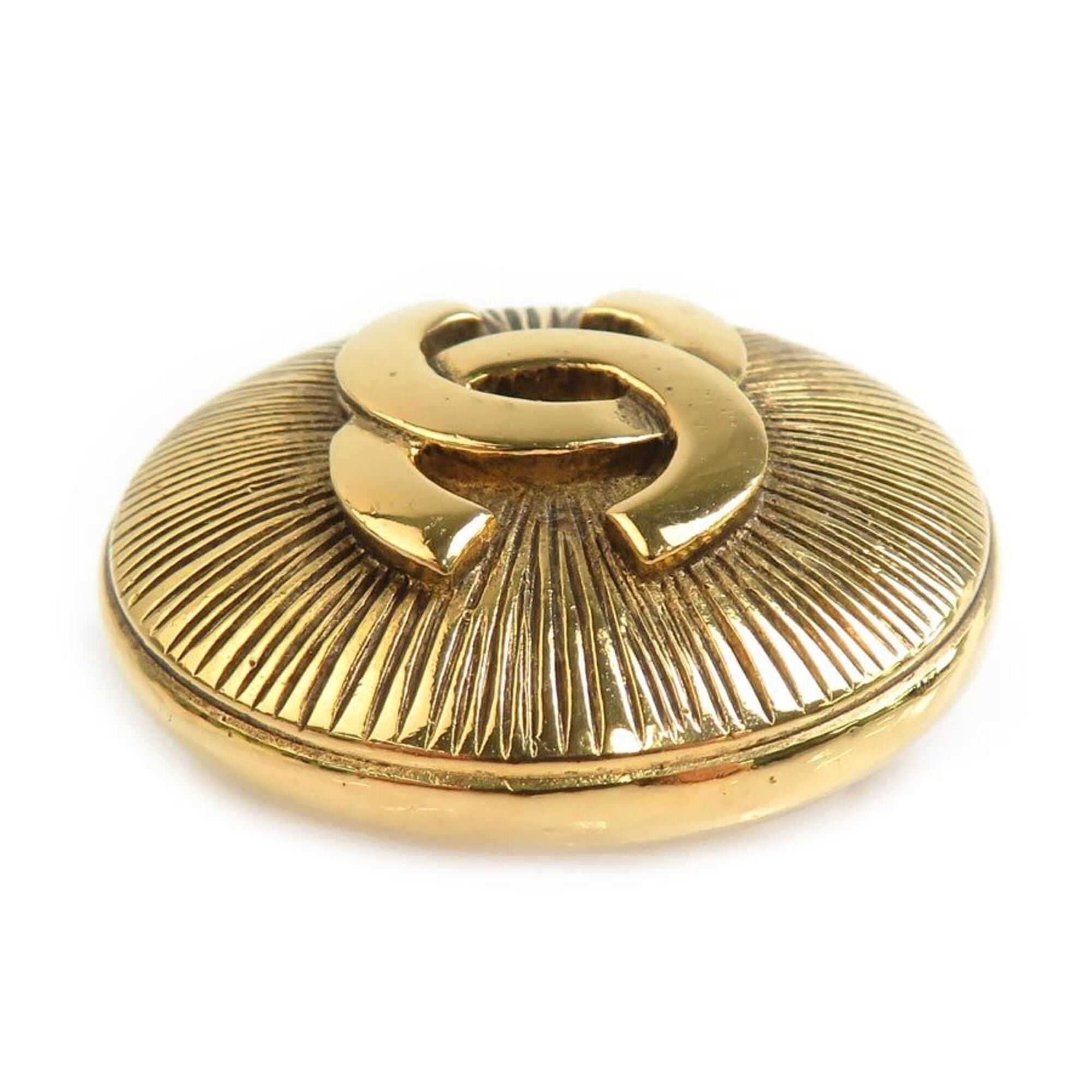 Chanel Chanel brooch, Coco Mark, metal, gold, women's, free shipping, e61787i Size ONE SIZE - 3 Thumbnail