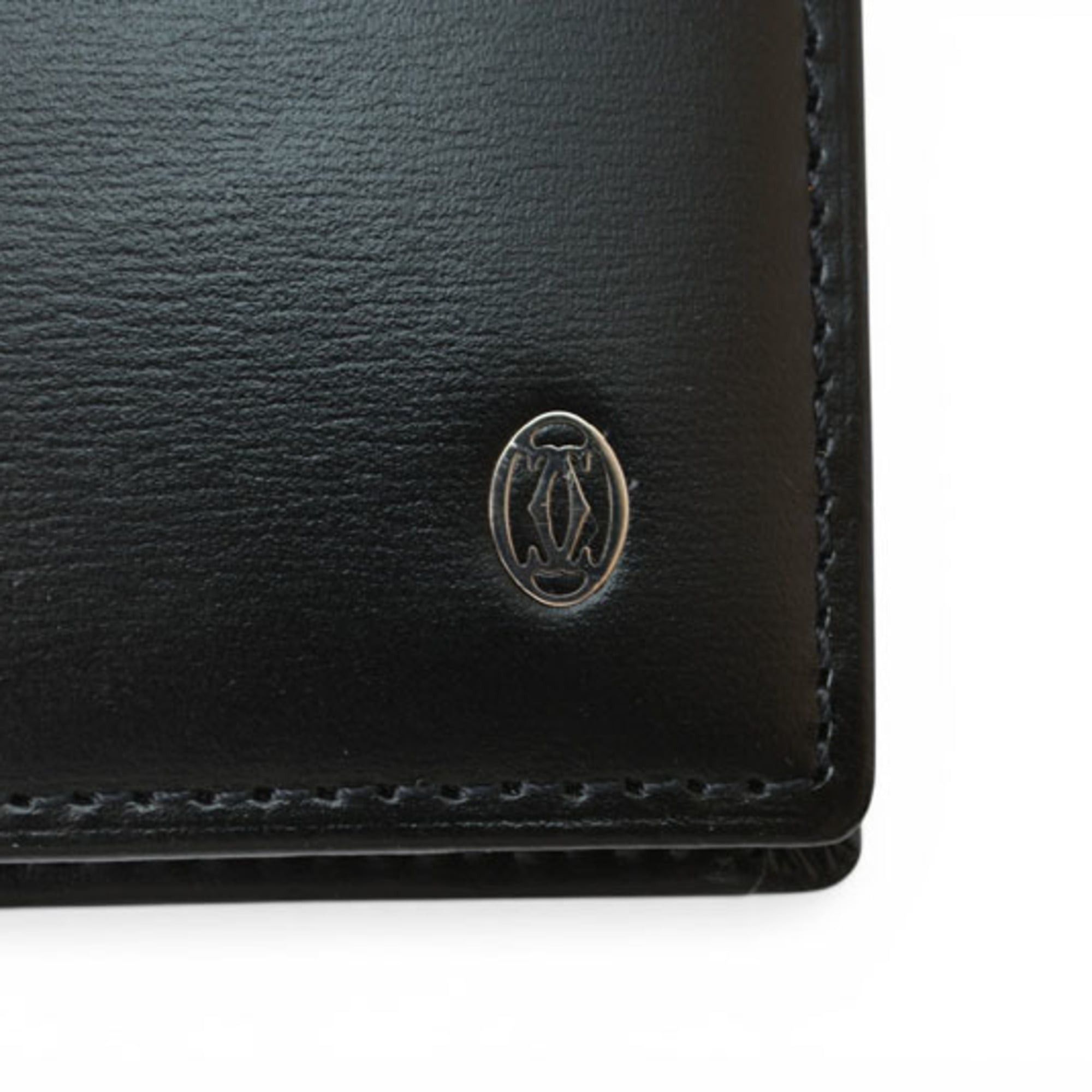 Cartier Cartier Men's Wallet, Leather Long Pasha, Black/Silver, L3000439 Size ONE SIZE - 4 Thumbnail