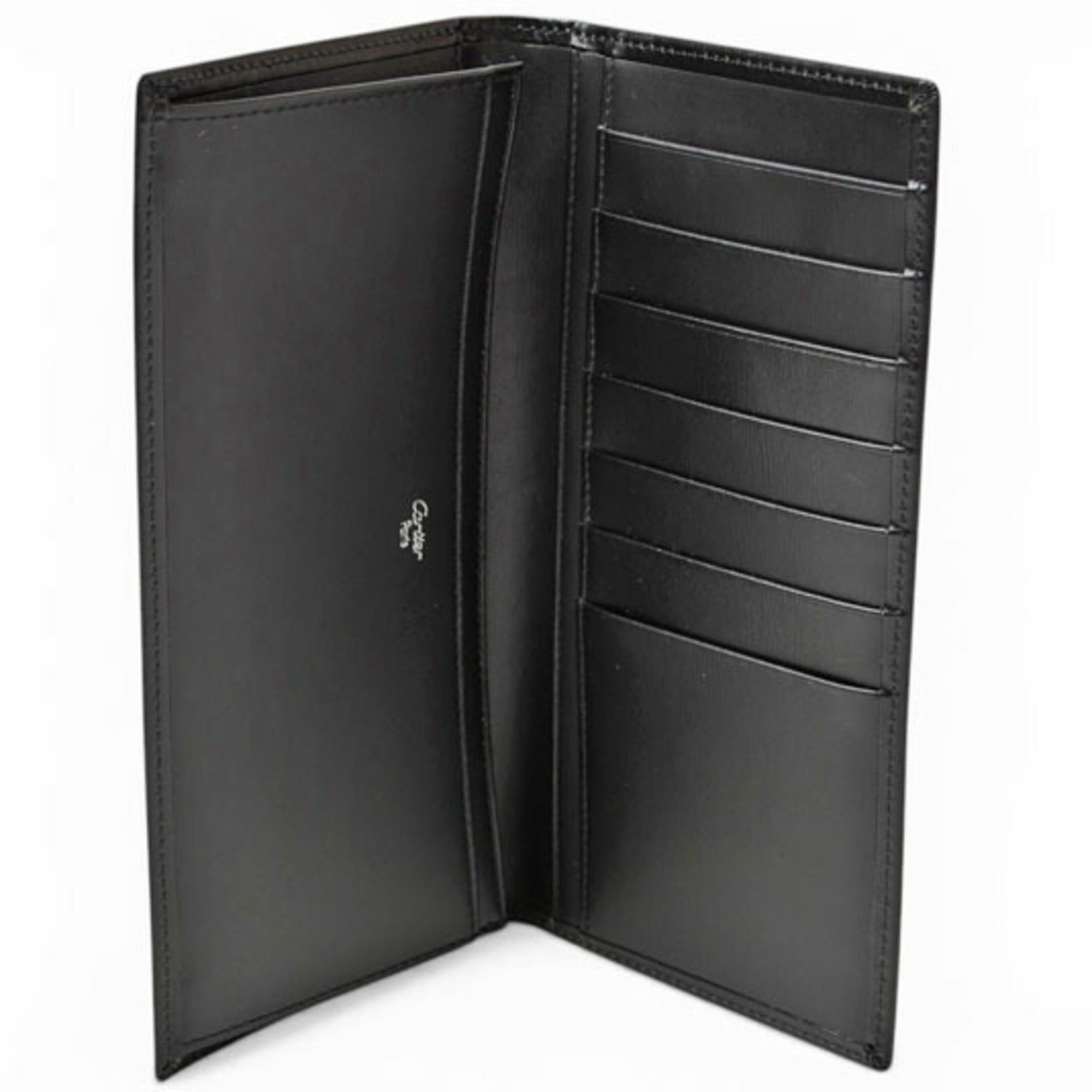 Cartier Cartier Men's Wallet, Leather Long Pasha, Black/Silver, L3000439 Size ONE SIZE - 5 Thumbnail