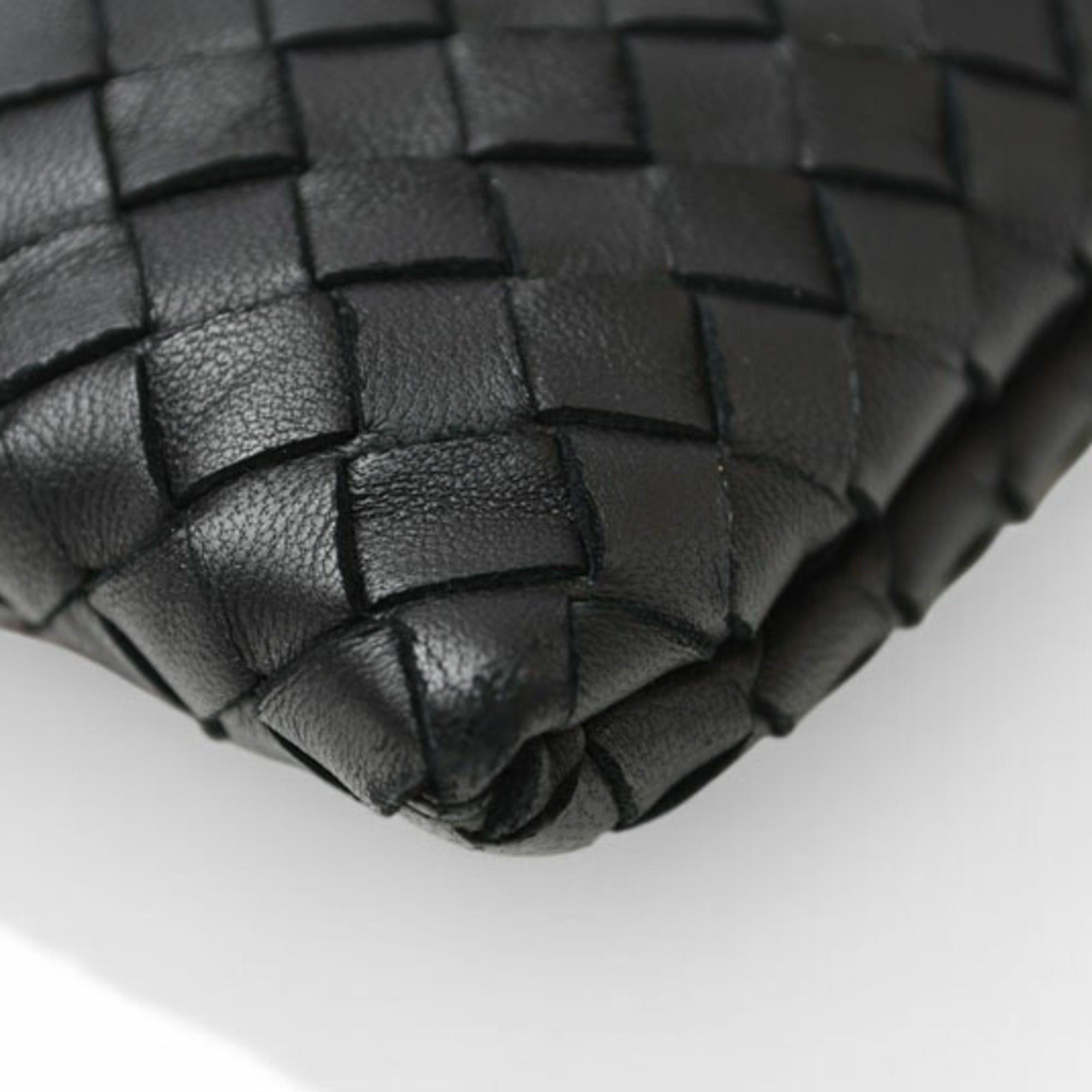 Bottega Veneta Bottega Veneta clutch bag, men's pouch, BOTTEGA VENETA, Intrecciato, Nappa, lambskin, black, orange Size ONE SIZE - 7 Thumbnail