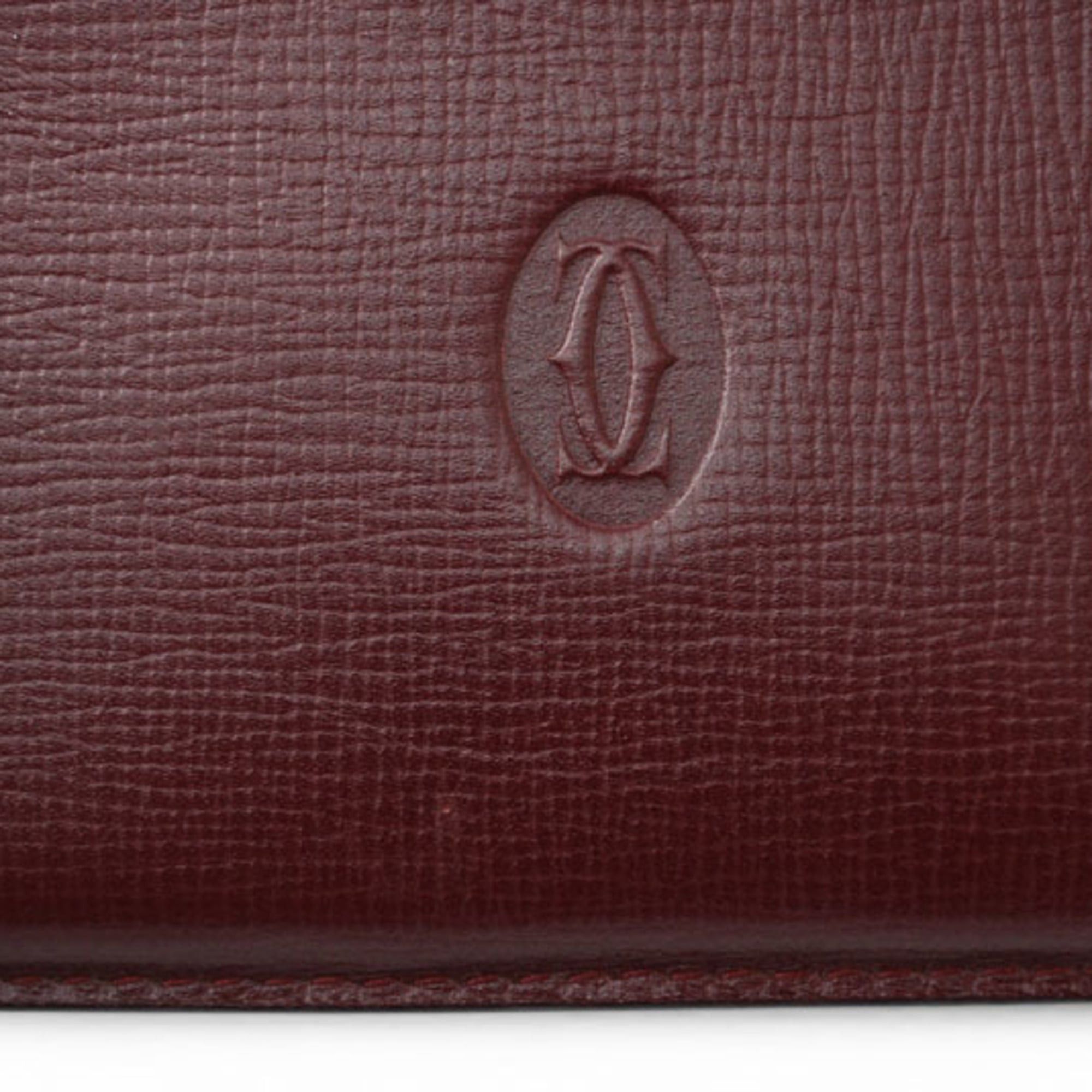 Cartier Cartier coin case/key pouch, Must de Cartier, Bordeaux. Size ONE SIZE - 7 Thumbnail