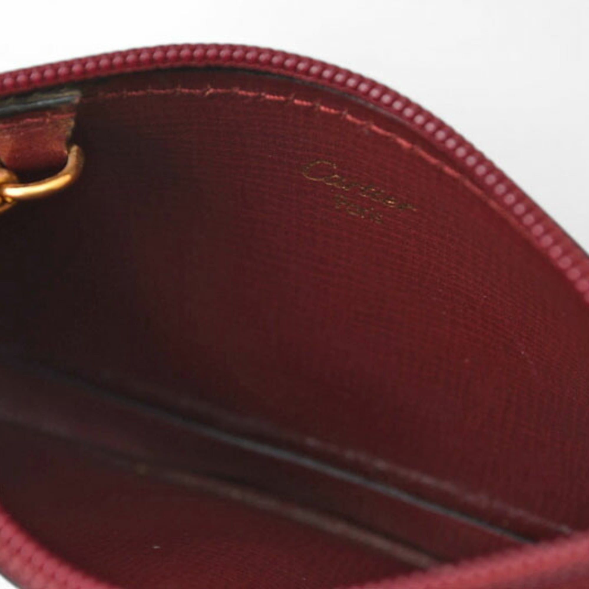 Cartier Cartier coin case/key pouch, Must de Cartier, Bordeaux. Size ONE SIZE - 4 Thumbnail