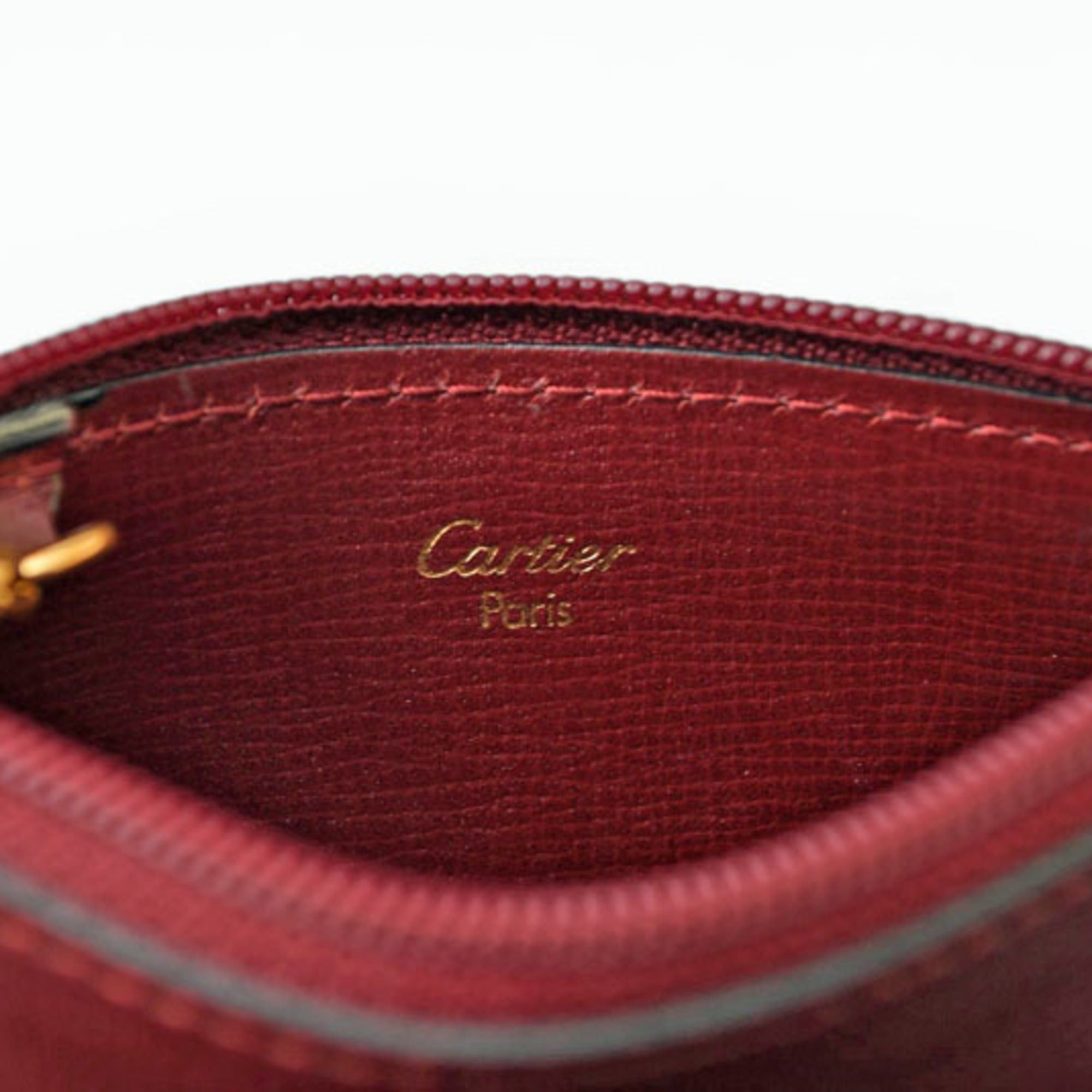 Cartier Cartier coin case/key pouch, Must de Cartier, Bordeaux. Size ONE SIZE - 5 Thumbnail