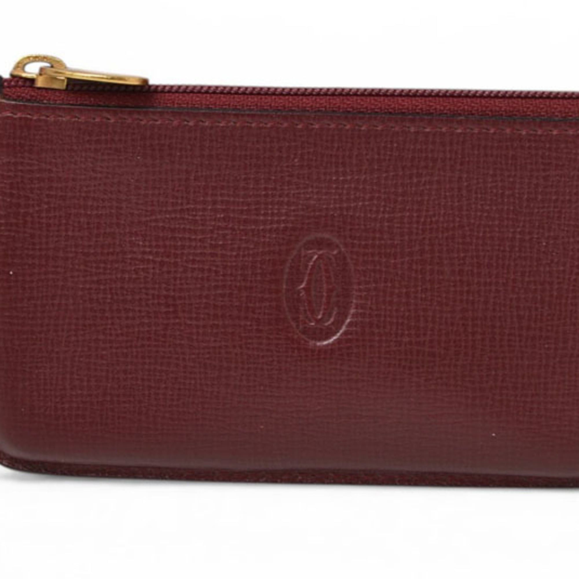 Cartier Cartier coin case/key pouch, Must de Cartier, Bordeaux. Size ONE SIZE - 3 Thumbnail