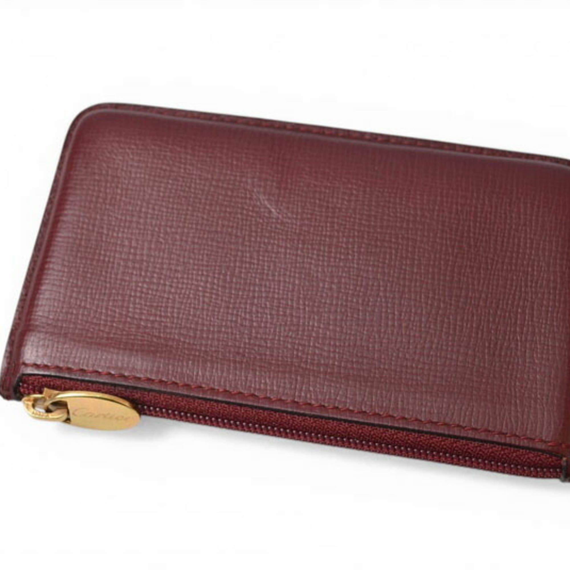 Cartier Cartier coin case/key pouch, Must de Cartier, Bordeaux. Size ONE SIZE - 8 Thumbnail