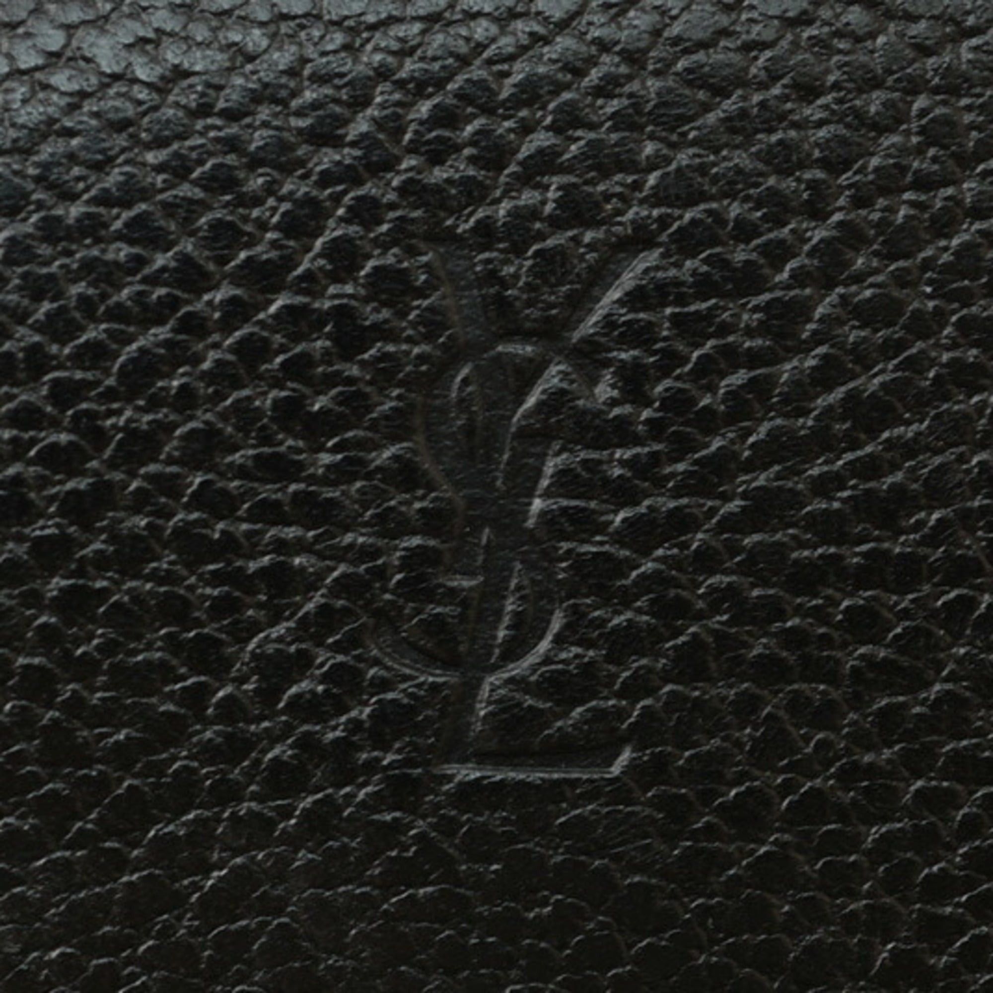 Yves Saint Laurent Yves Saint Laurent YSL Key Case, Leather, Black, Gold Size ONE SIZE - 8 Thumbnail