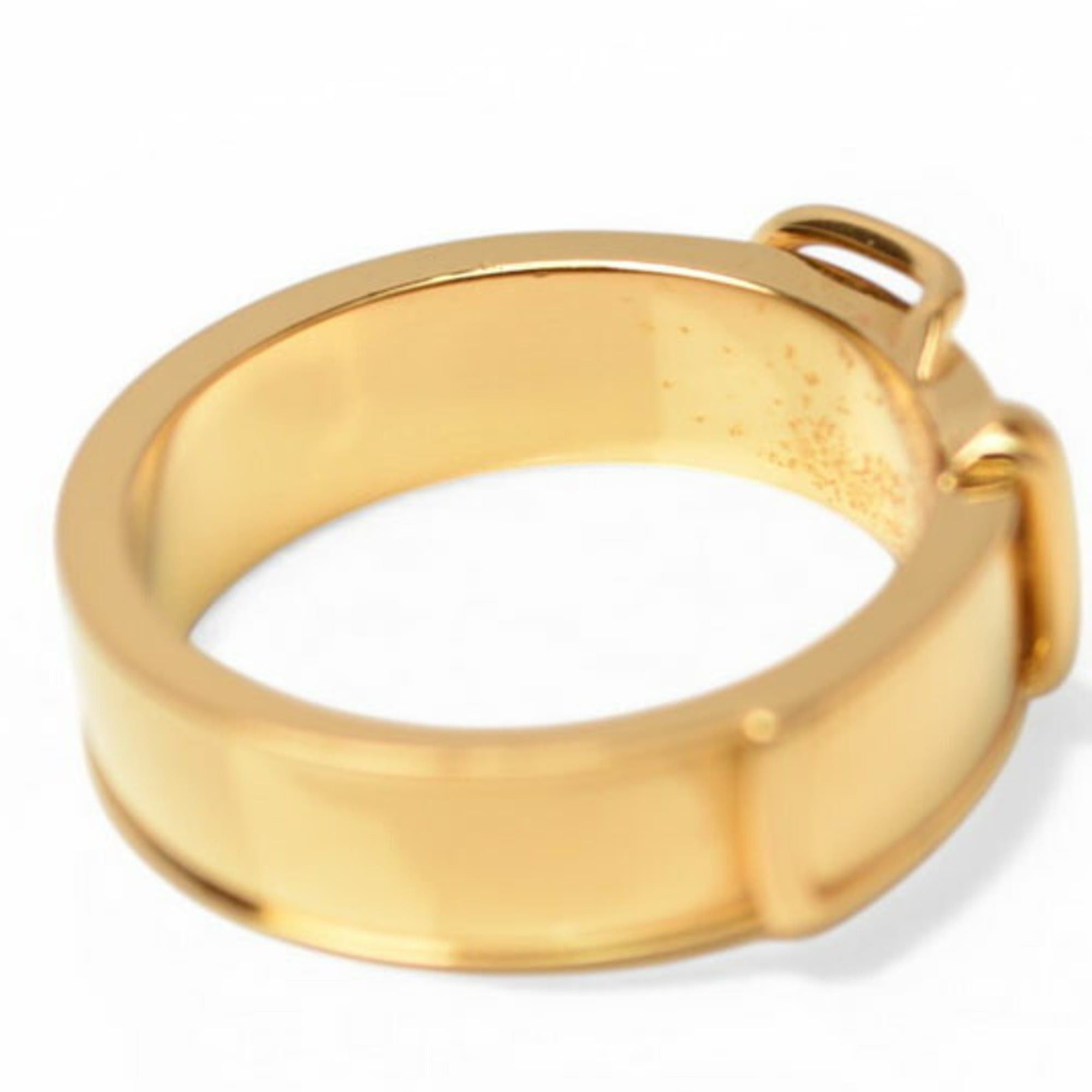 Hermes Hermes scarf ring/scarf holder, HERMES Boucles Sellier belt motif, gold. Size ONE SIZE - 3 Thumbnail