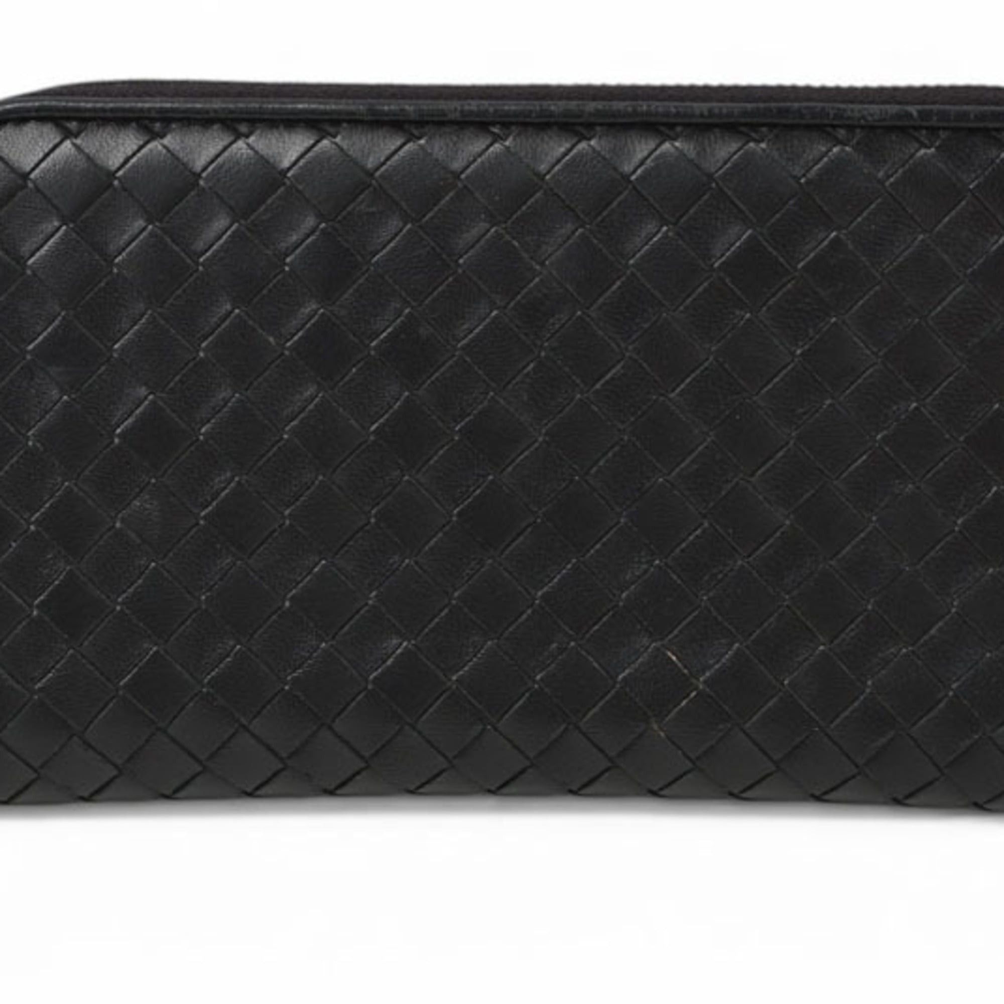 Bottega Veneta Bottega Veneta wallet, long round closure, intrecciato weave, orange. Size ONE SIZE - 2 Thumbnail