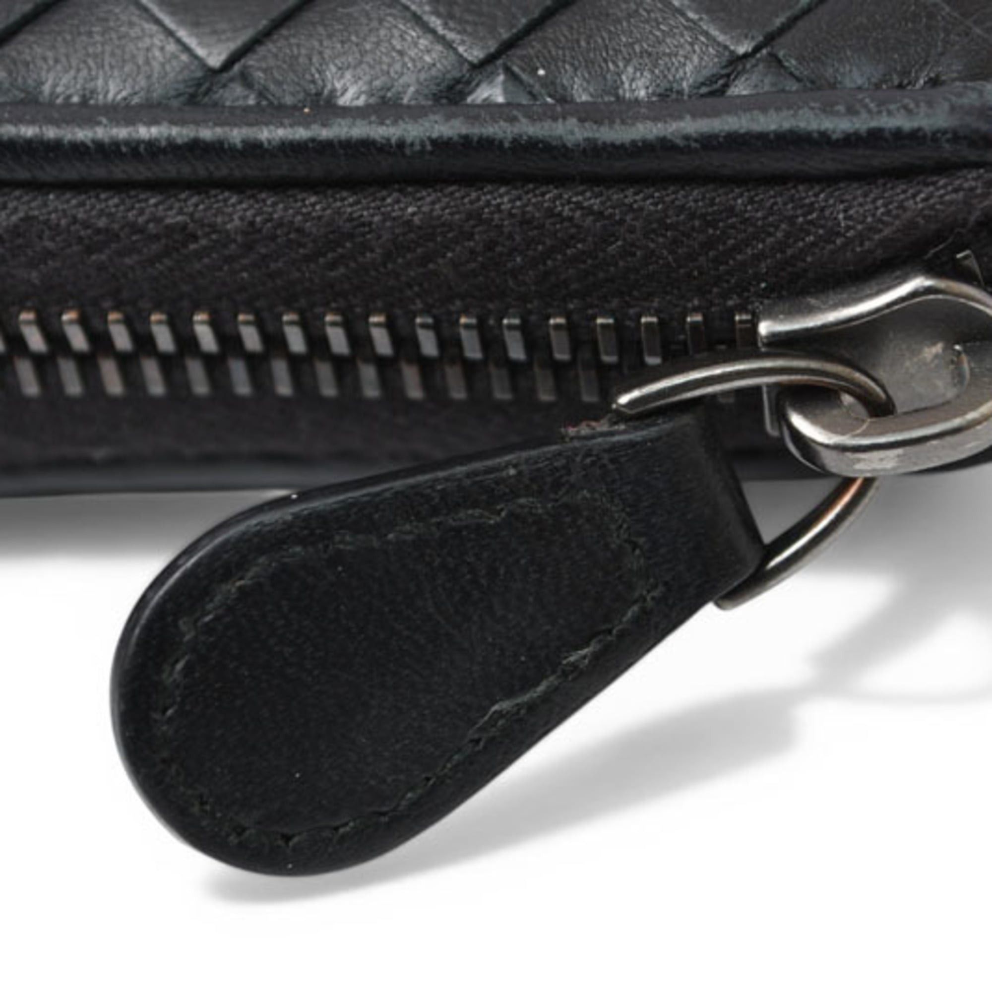 Bottega Veneta Bottega Veneta wallet, long round closure, intrecciato weave, orange. Size ONE SIZE - 5 Thumbnail