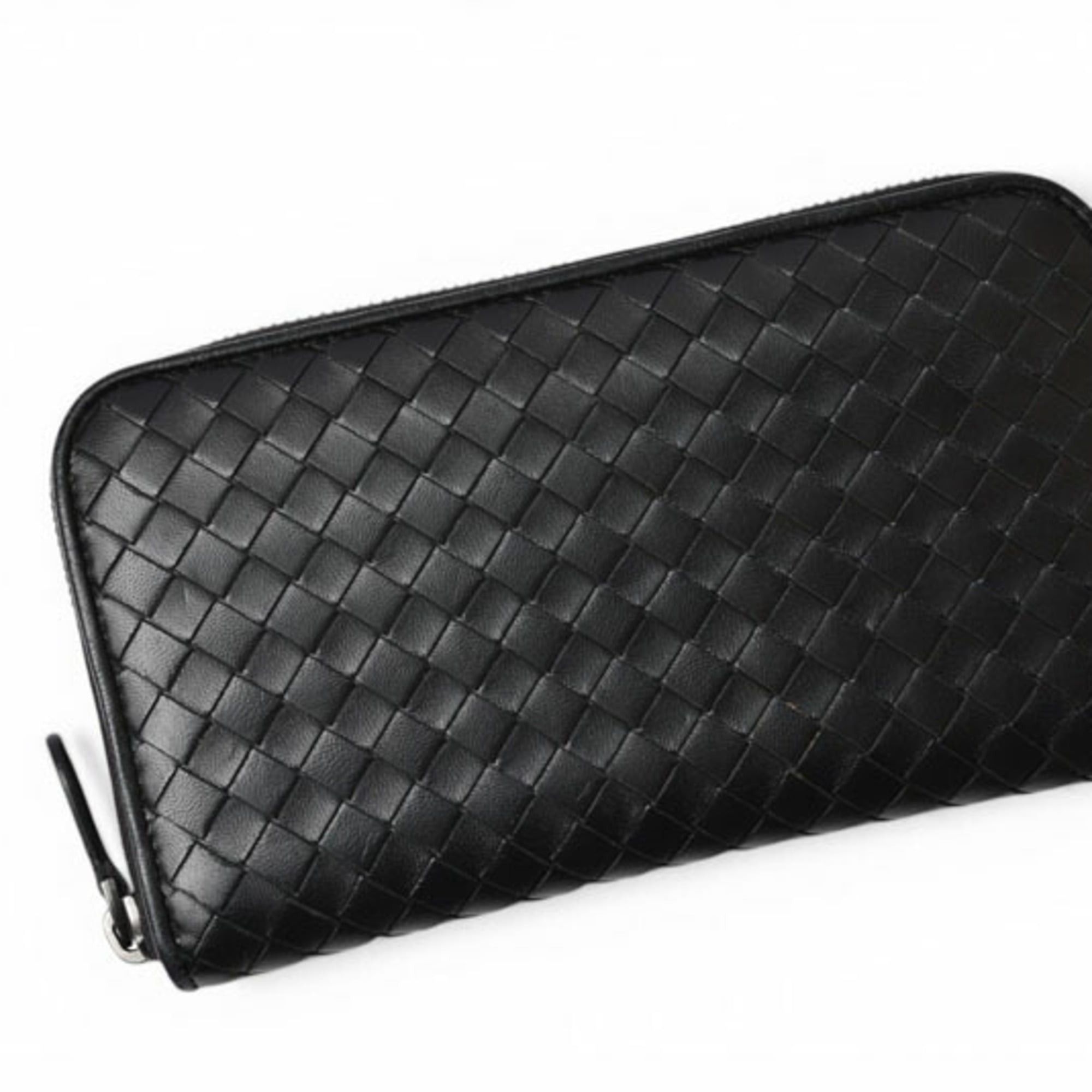 Bottega Veneta Bottega Veneta wallet, long round closure, intrecciato weave, orange. Size ONE SIZE - 3 Thumbnail
