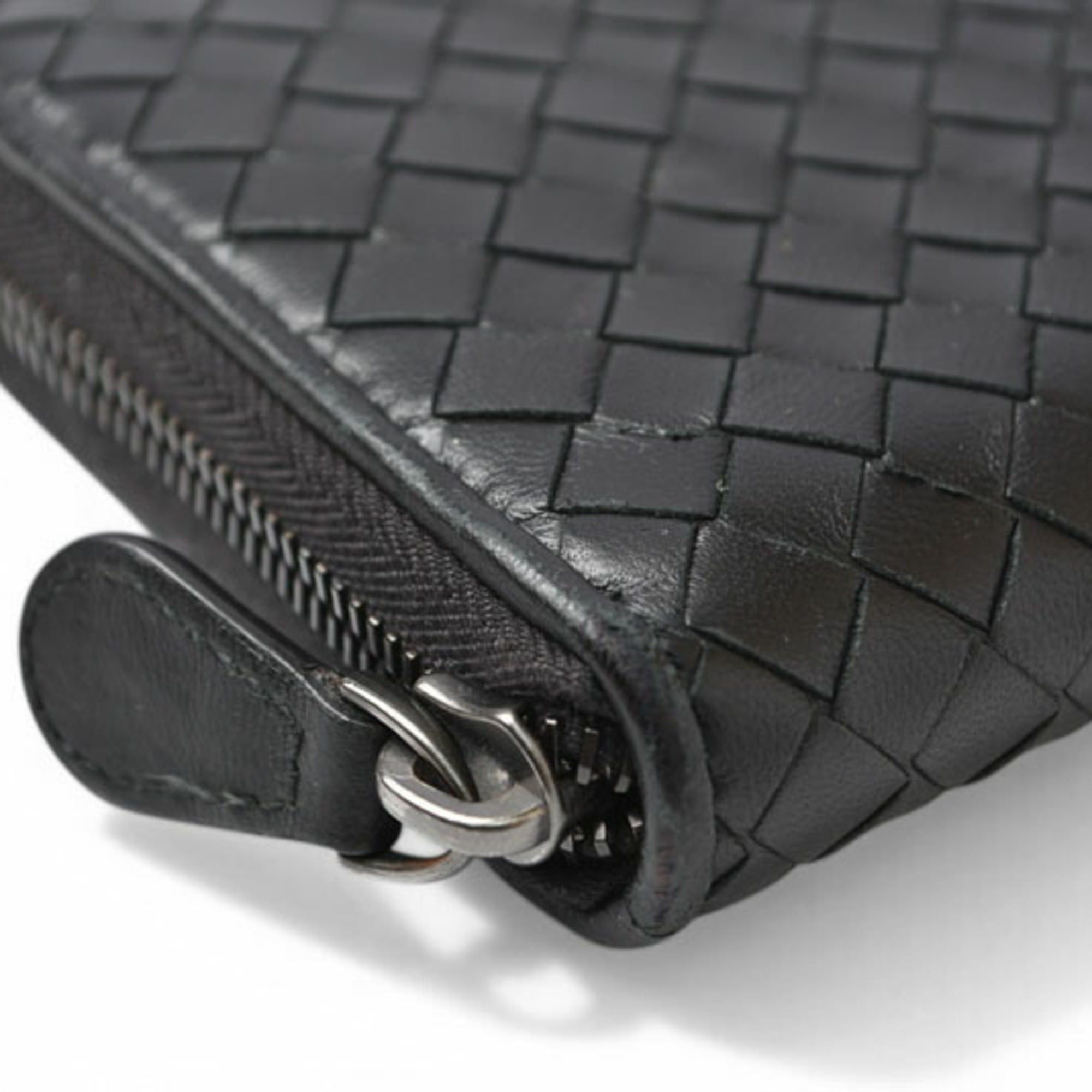 Bottega Veneta Bottega Veneta wallet, long round closure, intrecciato weave, orange. Size ONE SIZE - 7 Thumbnail
